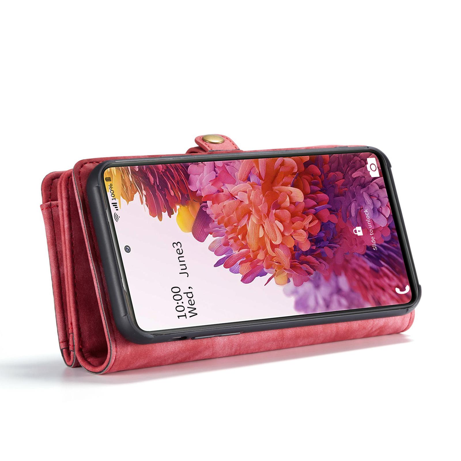 Samsung Galaxy S20 FE Multi-slot Wallet Case Red