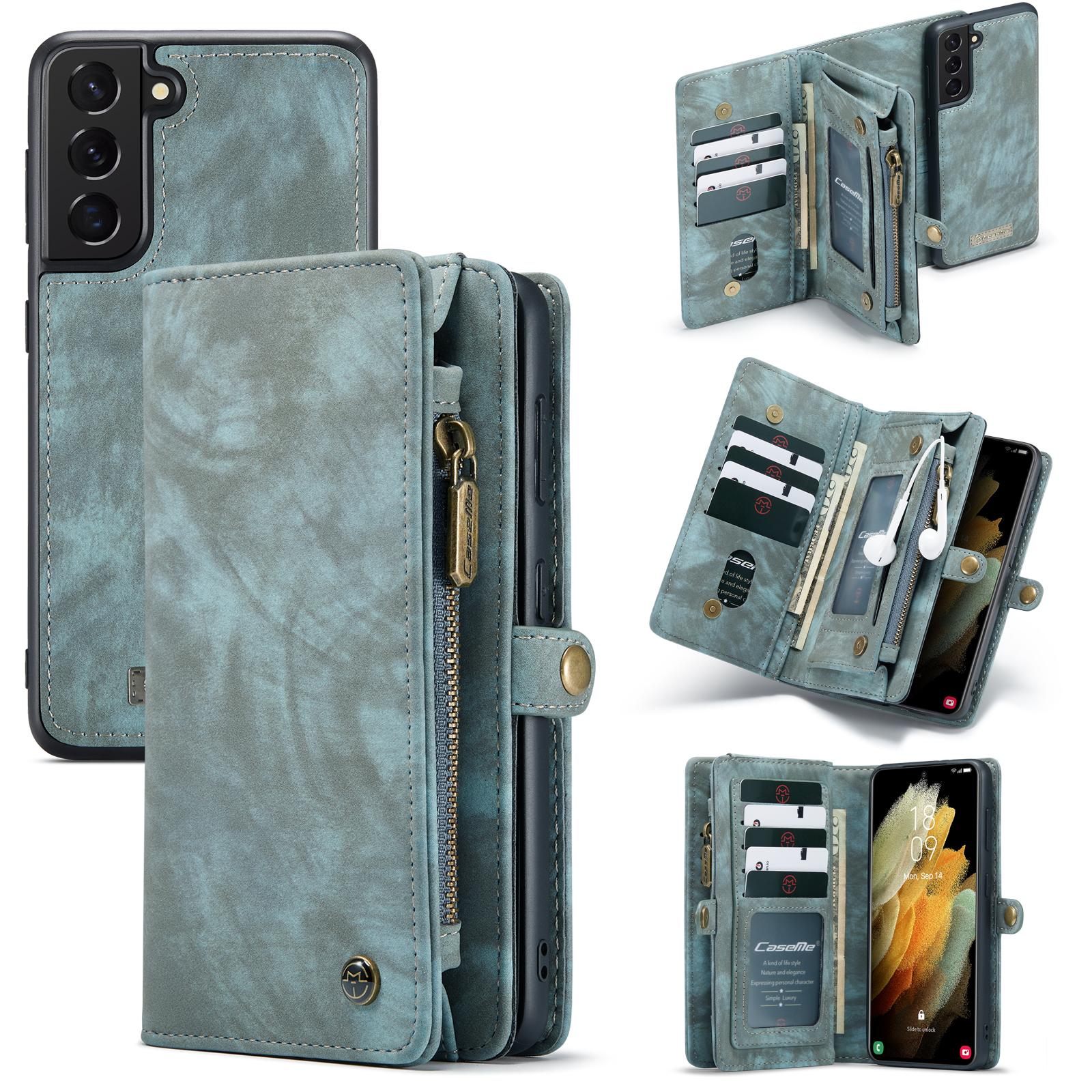 Samsung Galaxy S21 Multi-slot Wallet Case Blue