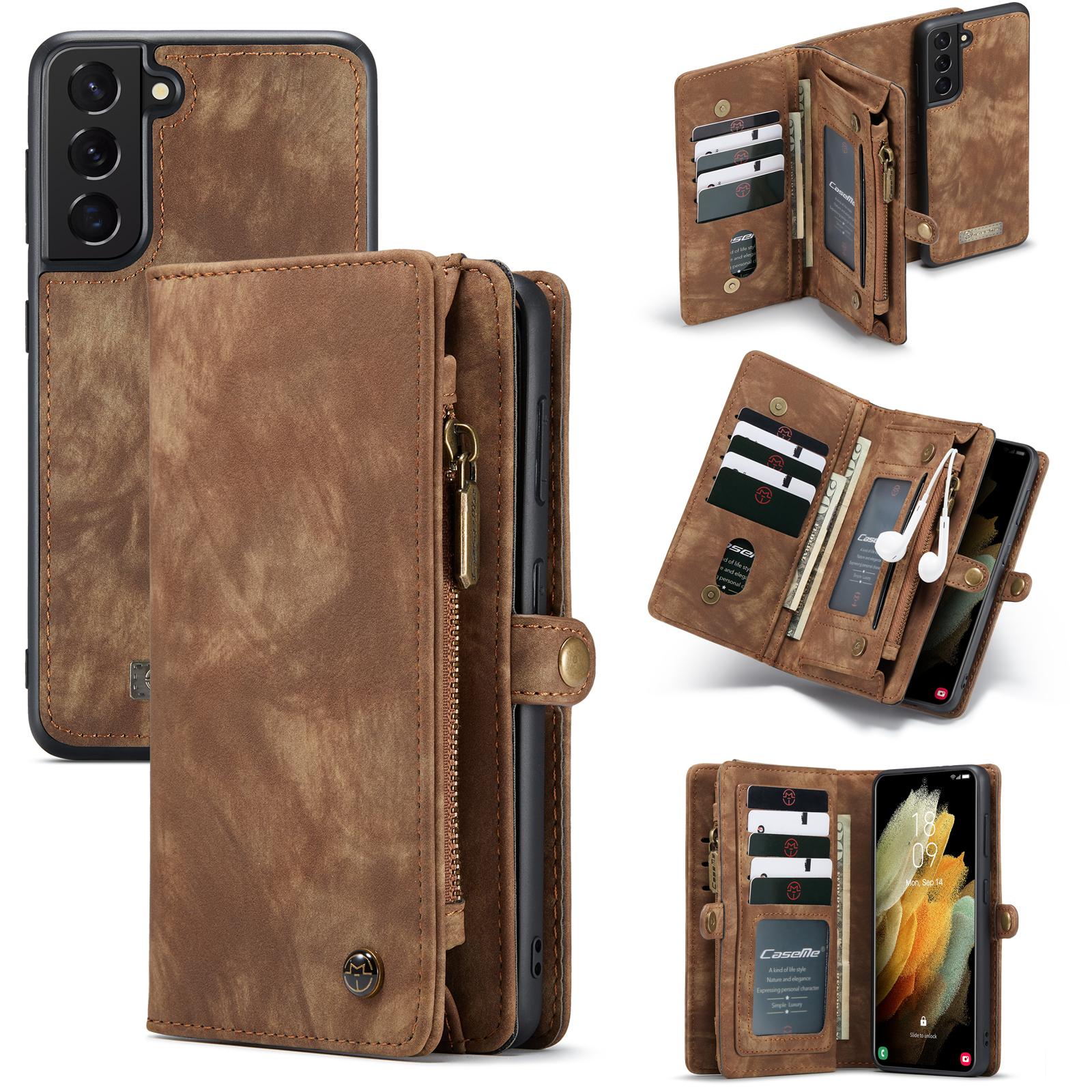 Samsung Galaxy S21 Multi-slot Wallet Case Brown