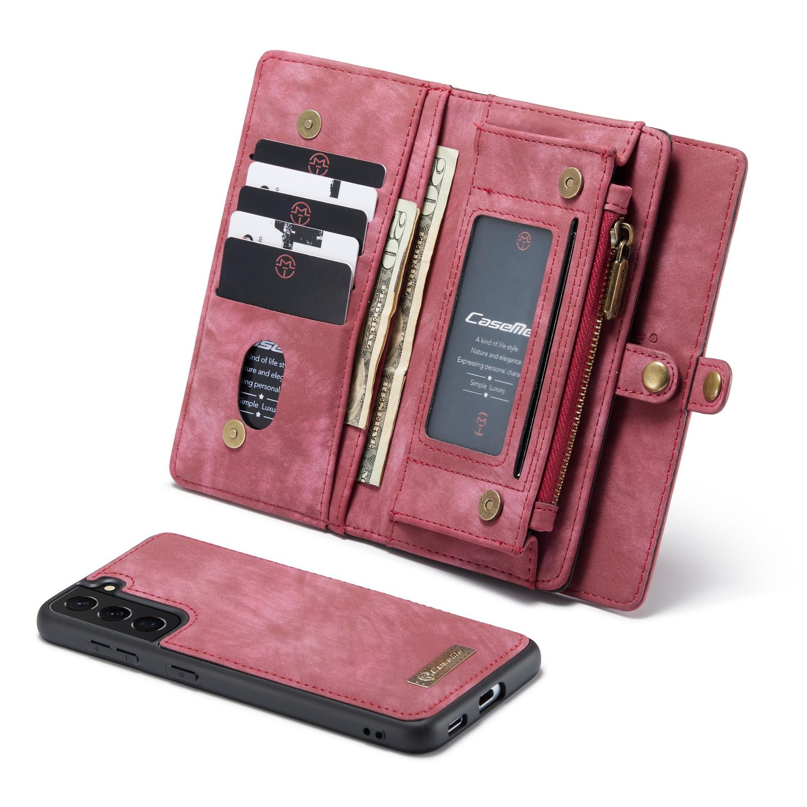 Samsung Galaxy S21 Multi-slot Wallet Case Red