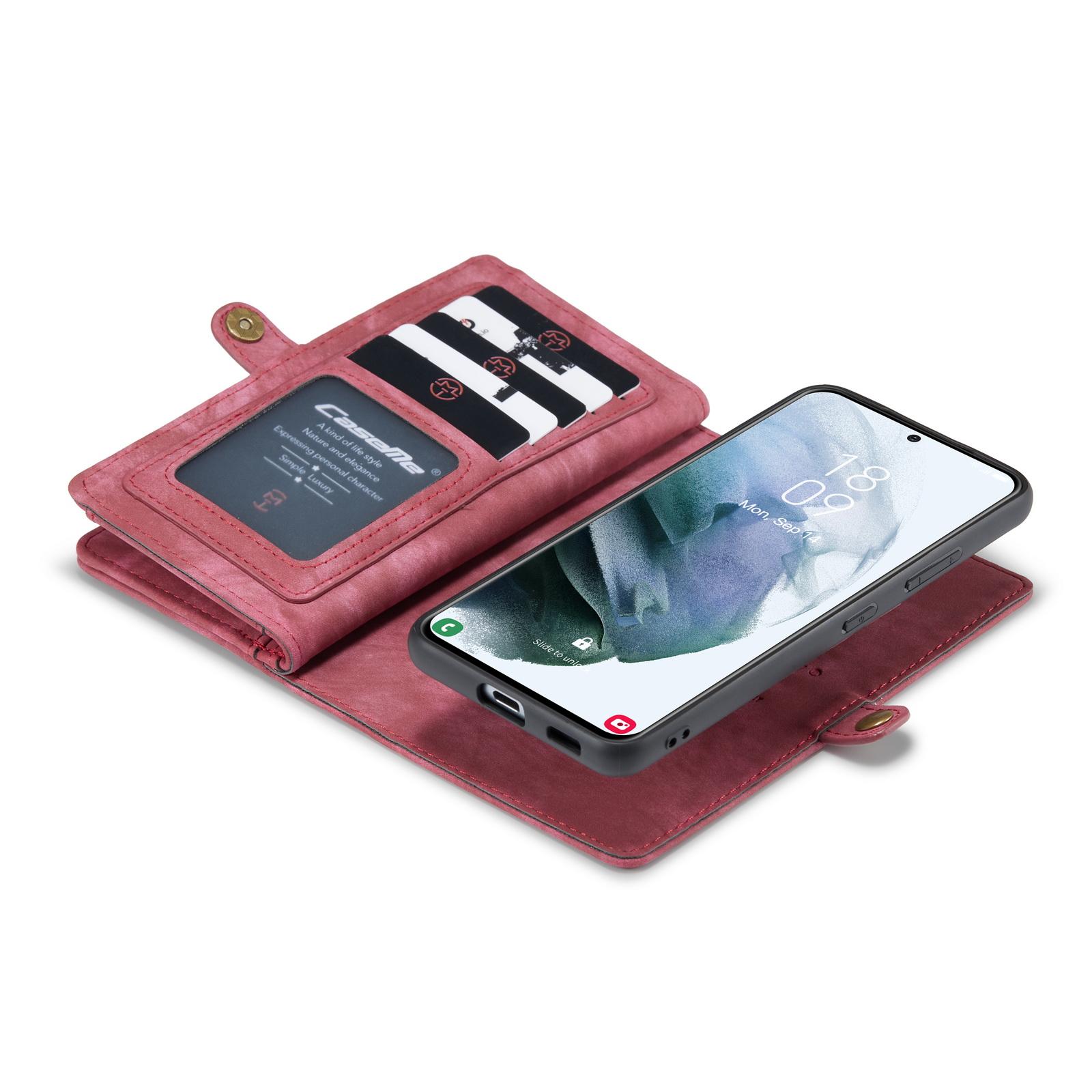 Samsung Galaxy S21 Ultra Multi-slot Wallet Case Red