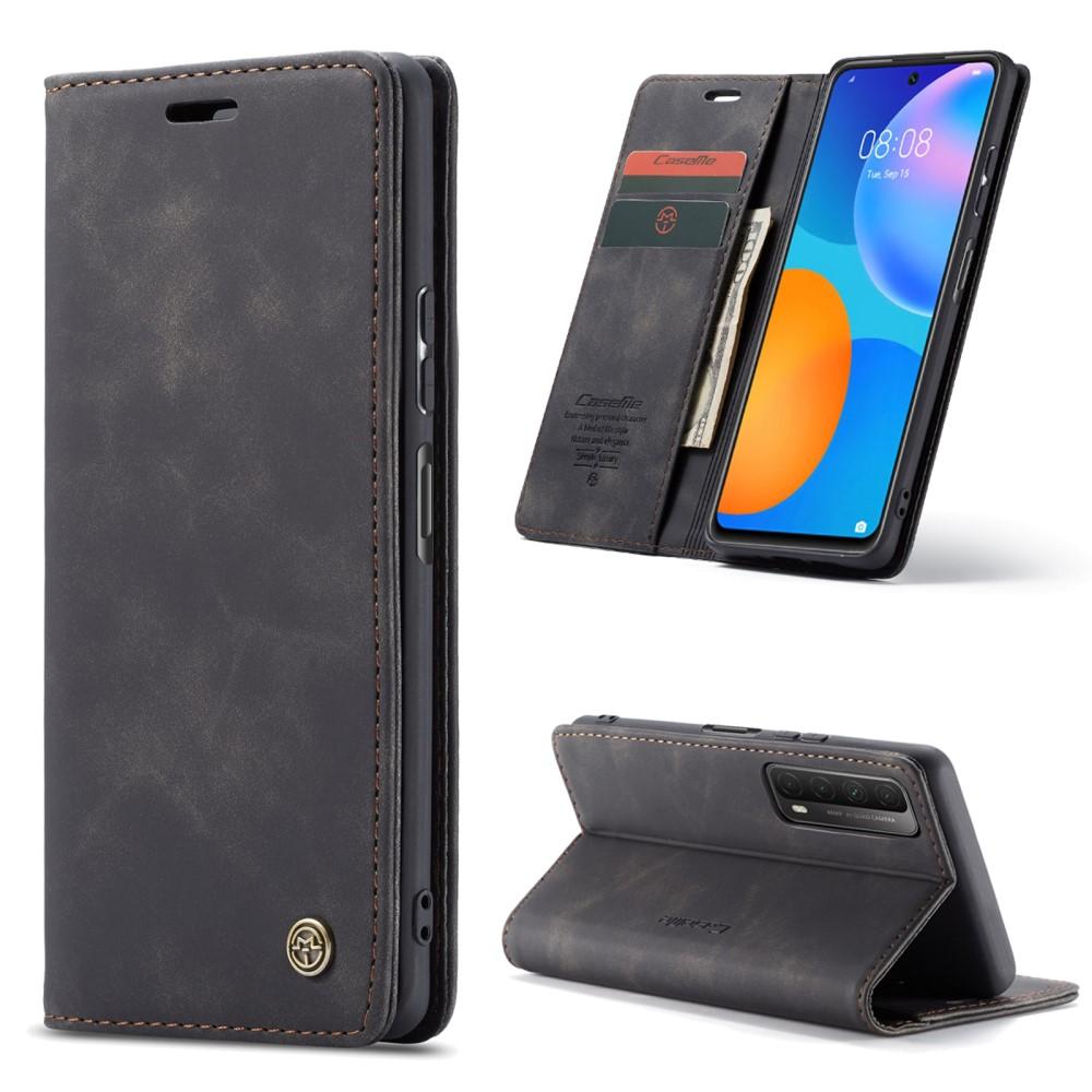 Huawei P Smart 2021 Slim Wallet Case Black