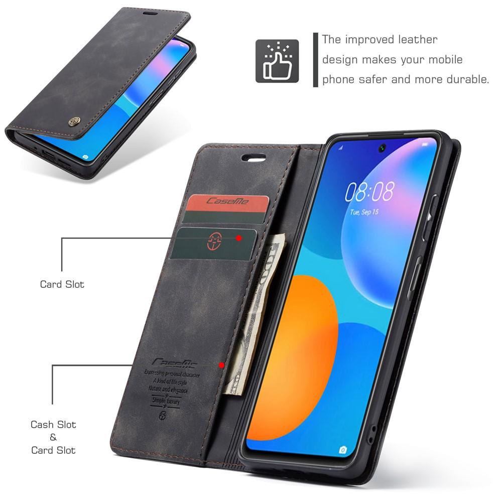 Huawei P Smart 2021 Slim Wallet Case Black