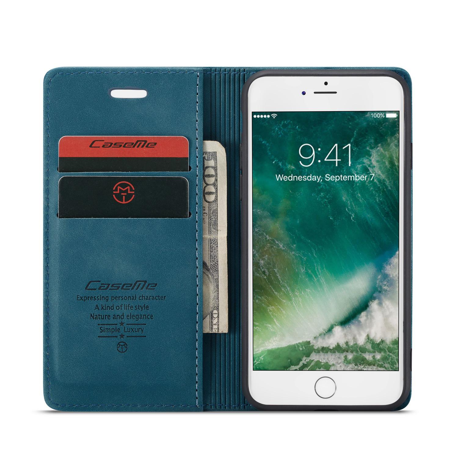 iPhone SE (2022) Slim Wallet Case Blue