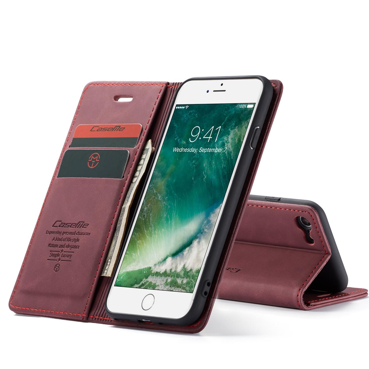 iPhone SE (2020) Slim Wallet Case Red