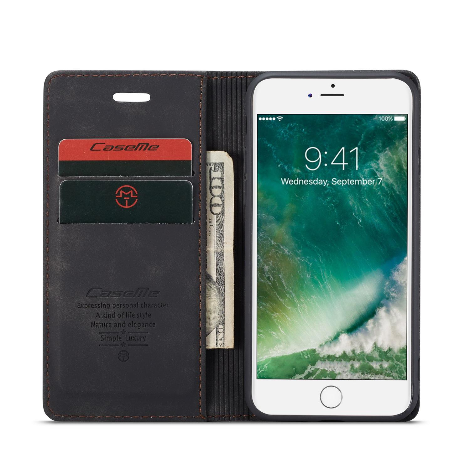iPhone 8 Slim Wallet Case Black