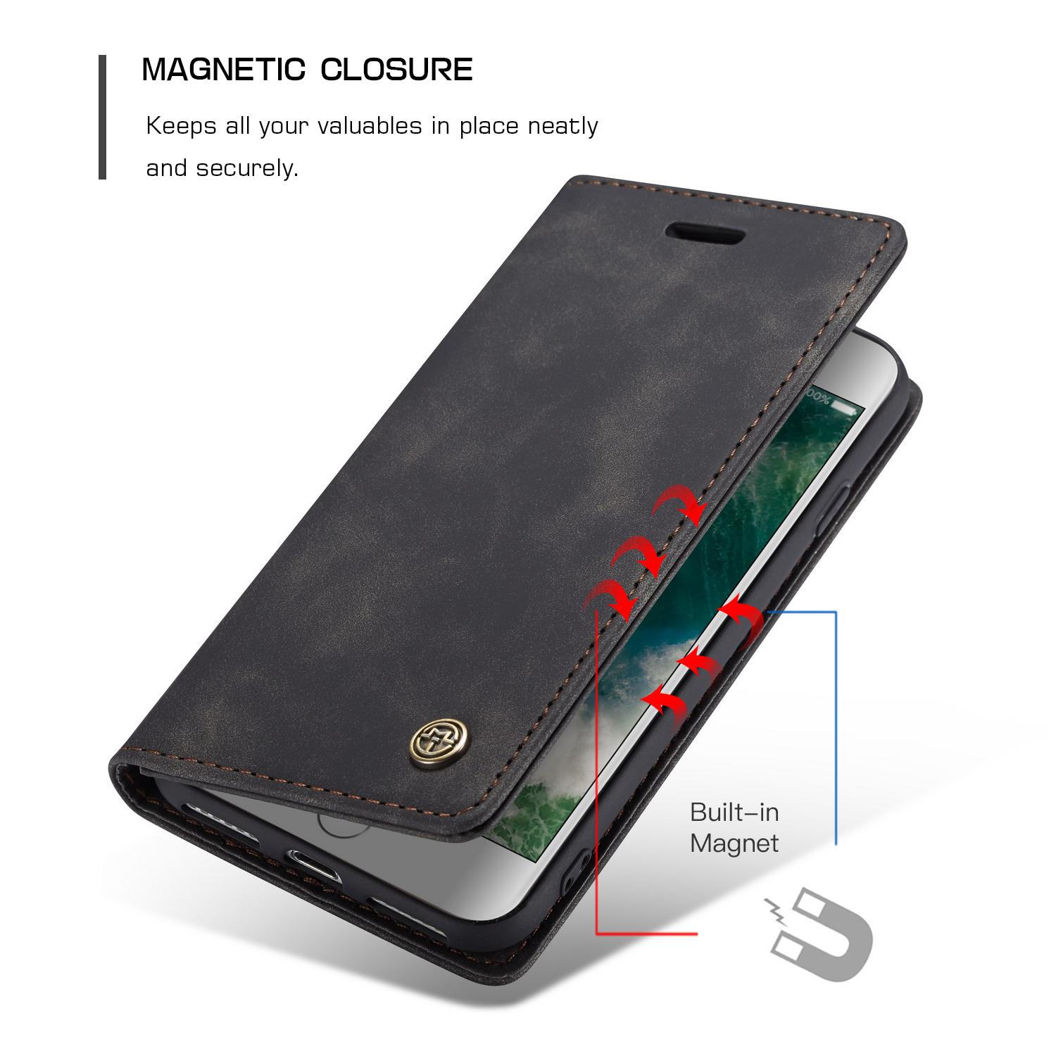 iPhone SE (2022) Slim Wallet Case Black