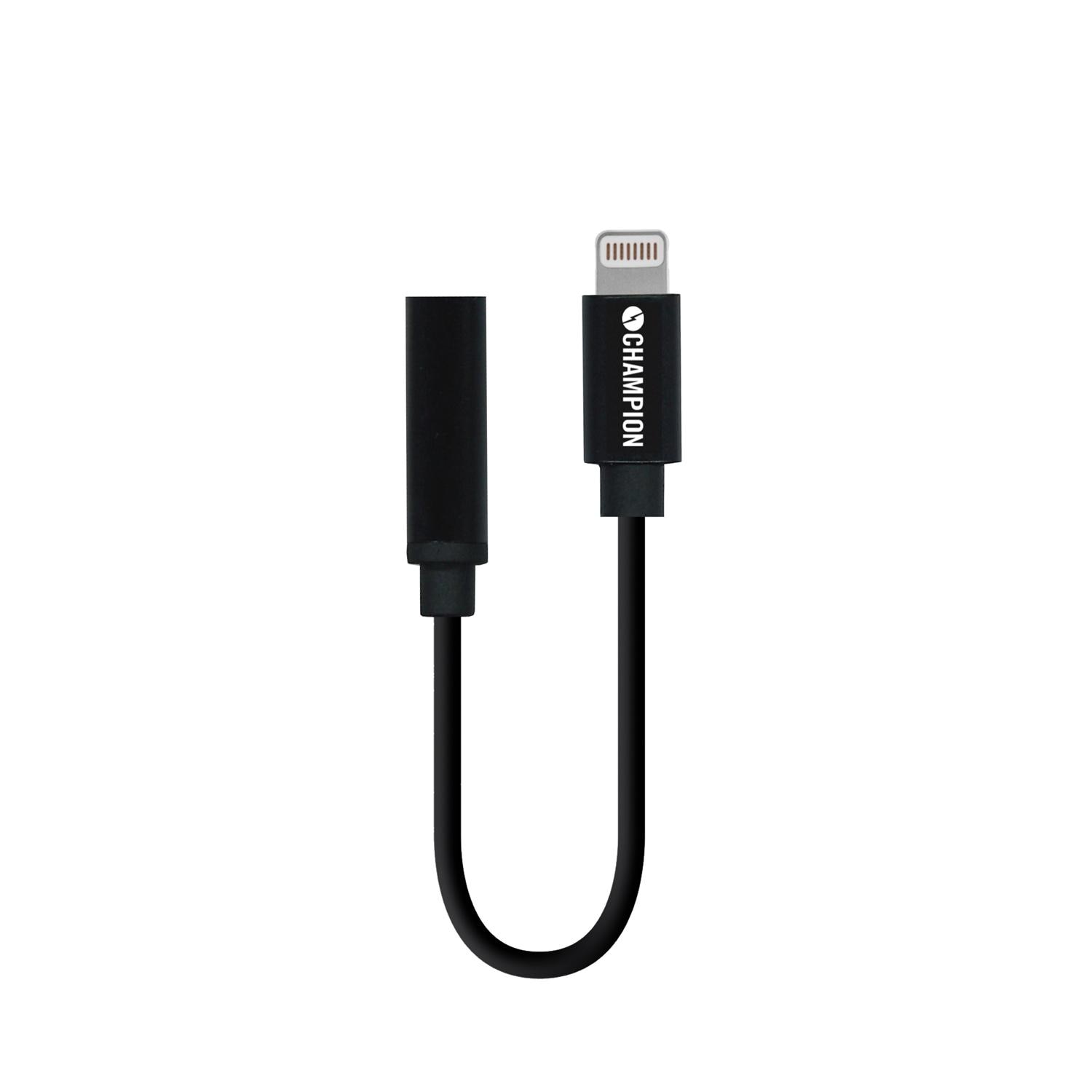 Adapter Lightning to 3.5 mm Lightning Black