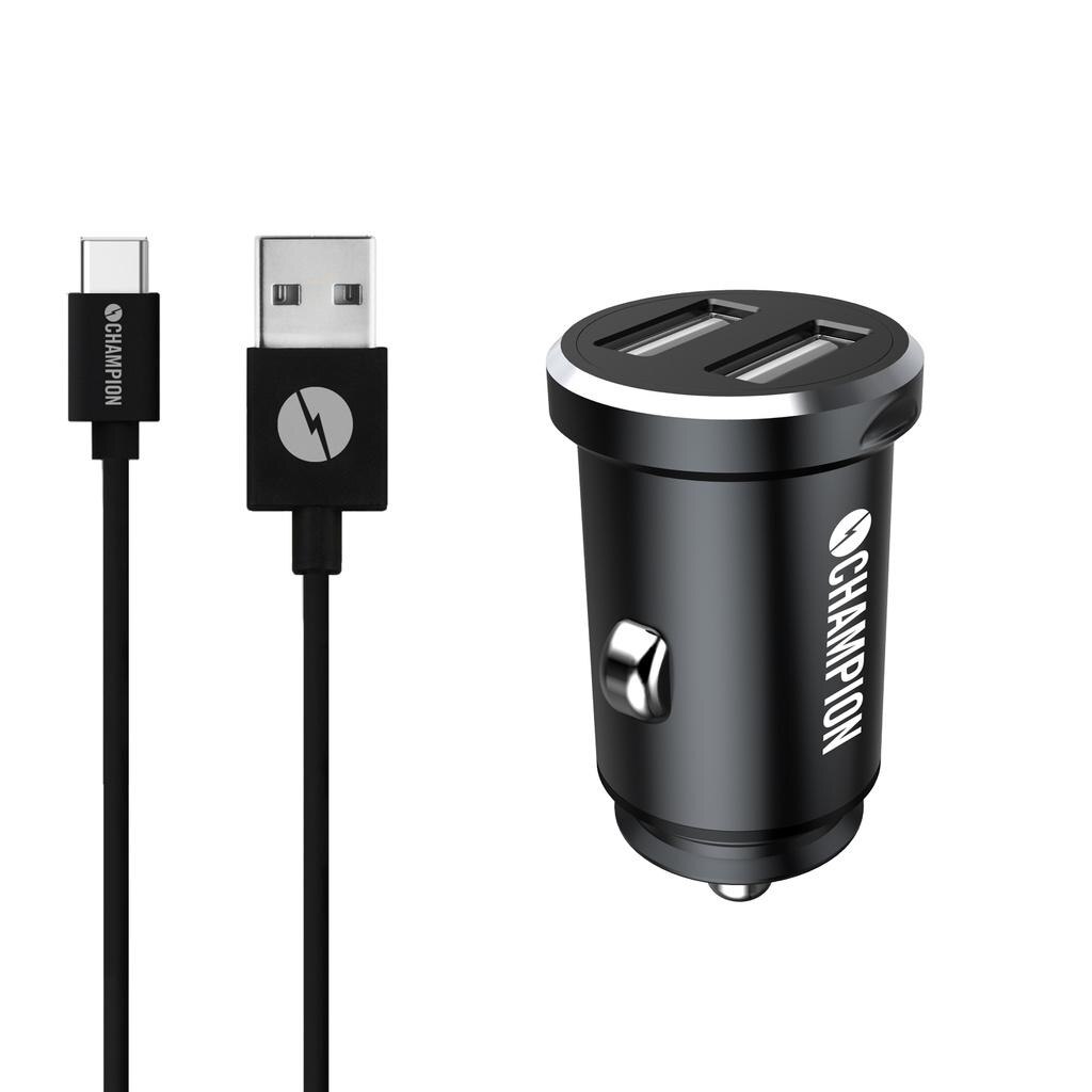 Charge & Sync Dual USB-C Car Black