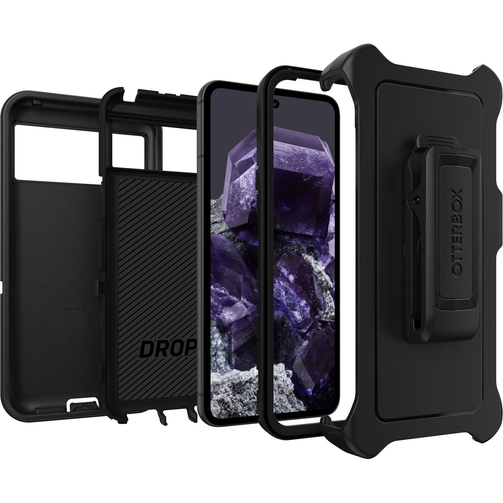 Google Pixel 8 Defender Case Black