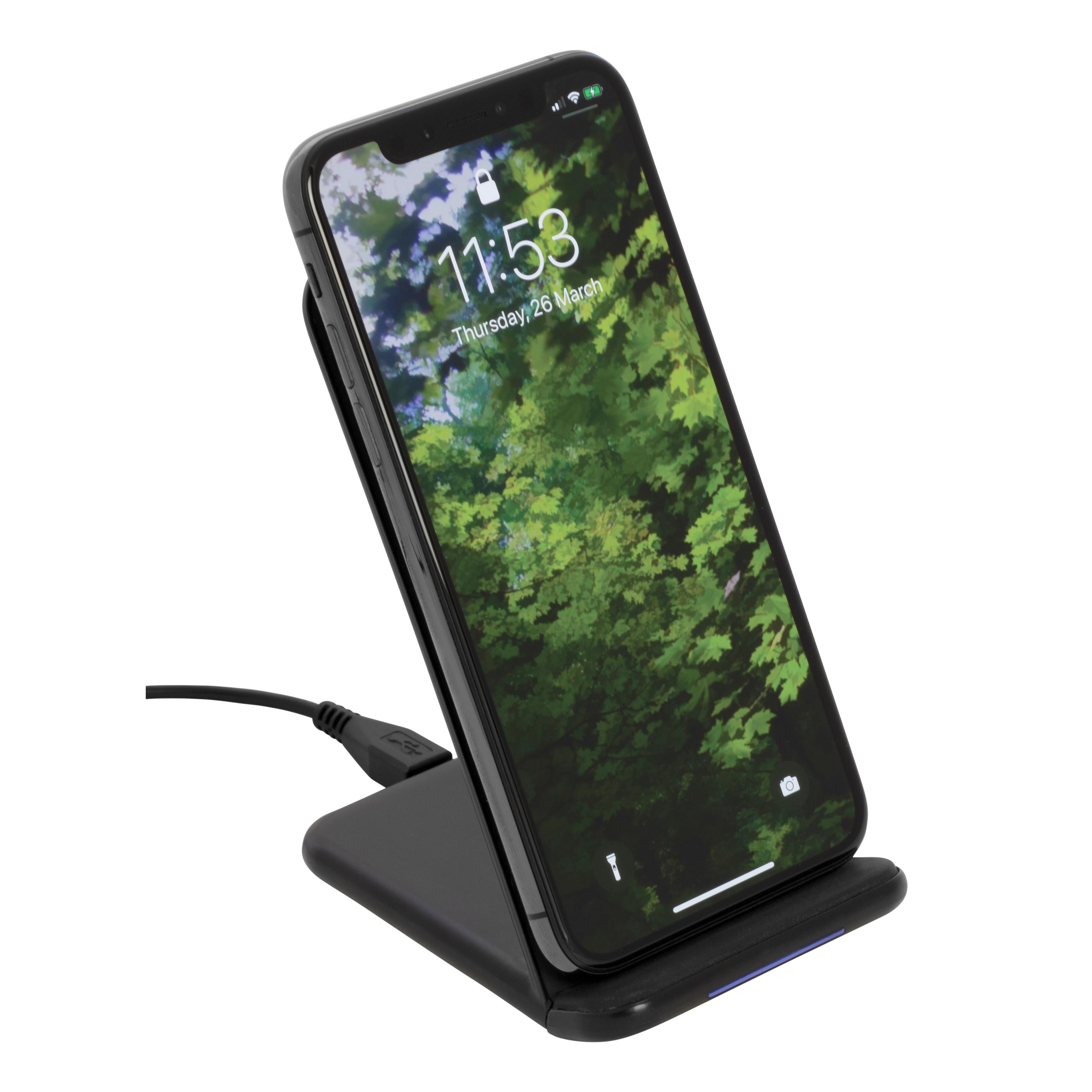 Qi 10W Wireless Charging Stand Black