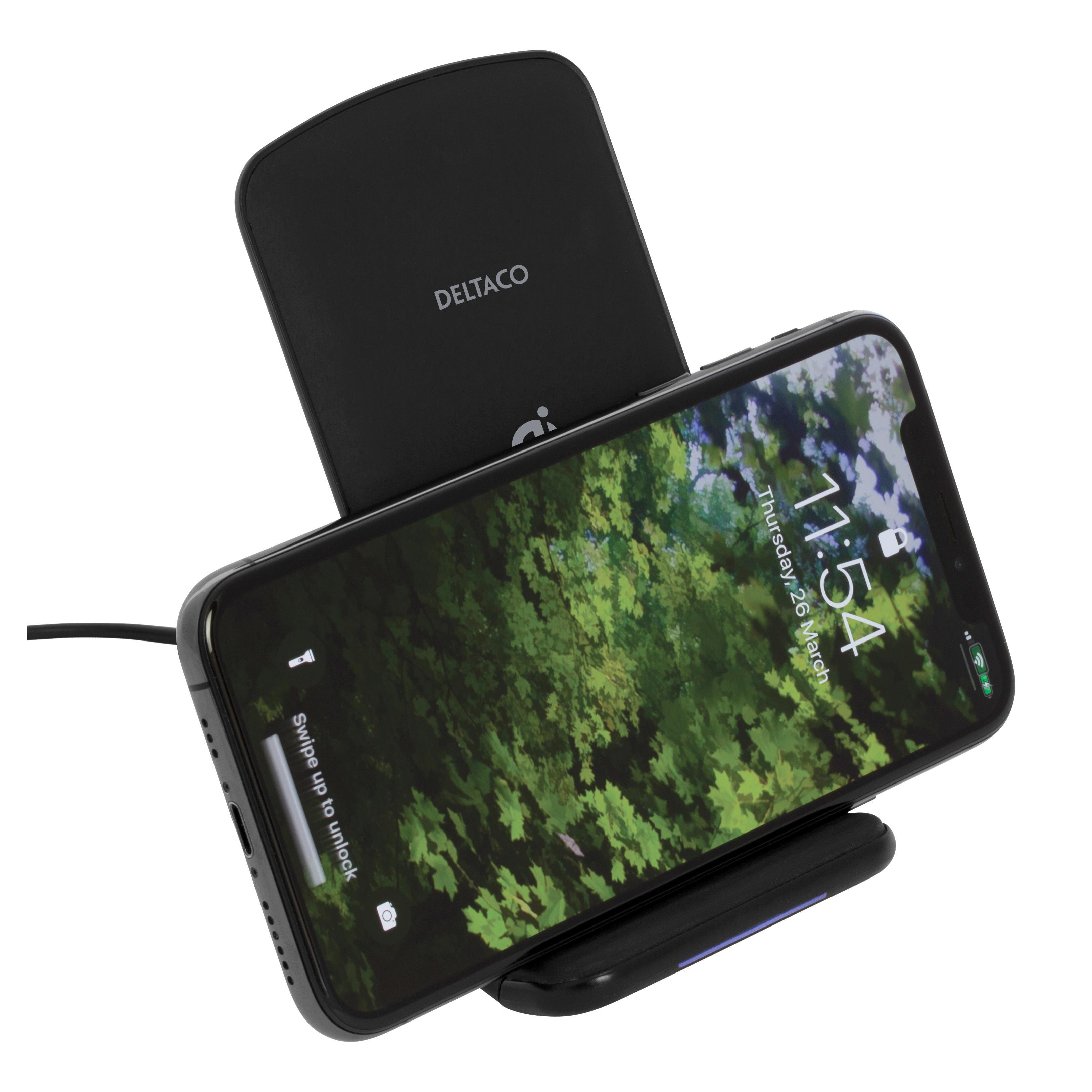 Qi 10W Wireless Charging Stand Black