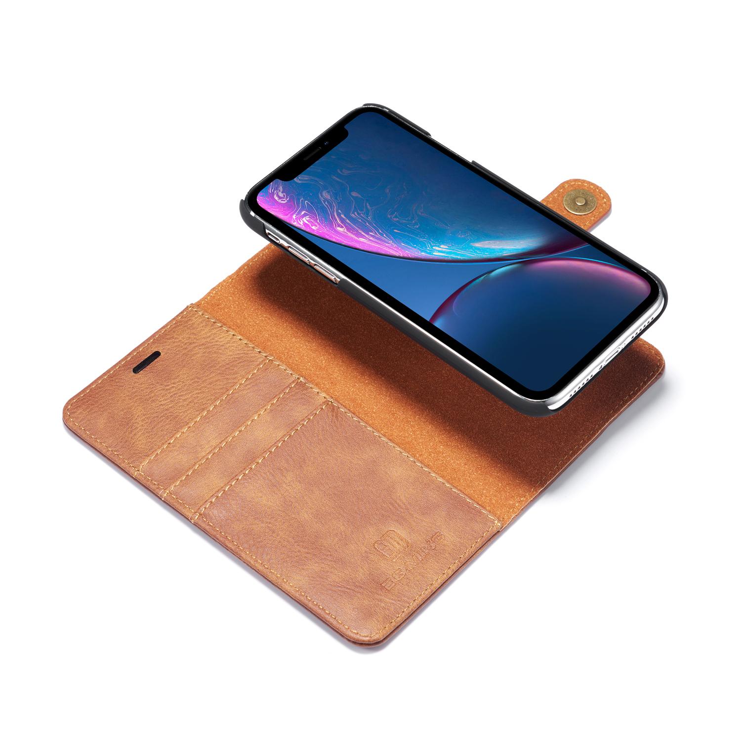 iPhone Xr Magnet Wallet Cognac