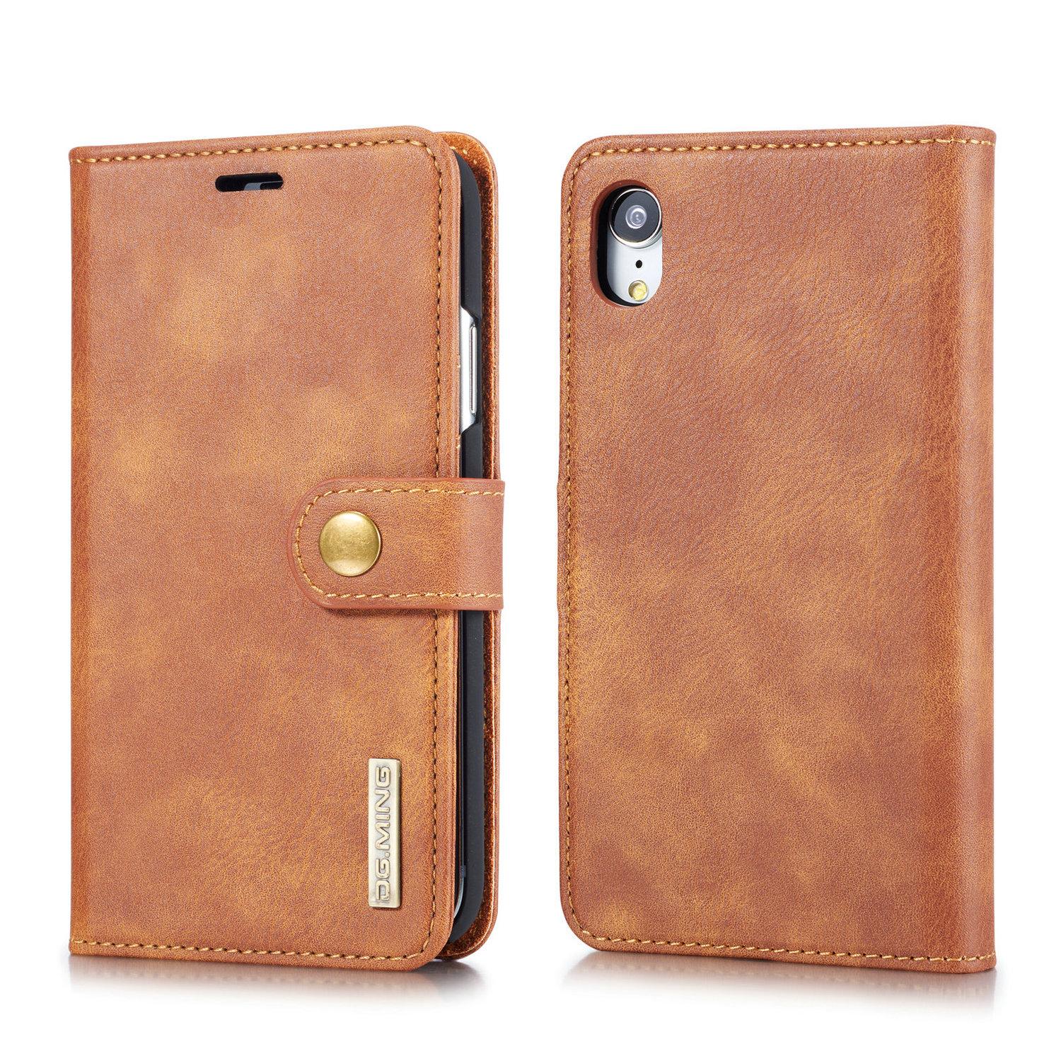 iPhone Xr Magnet Wallet Cognac