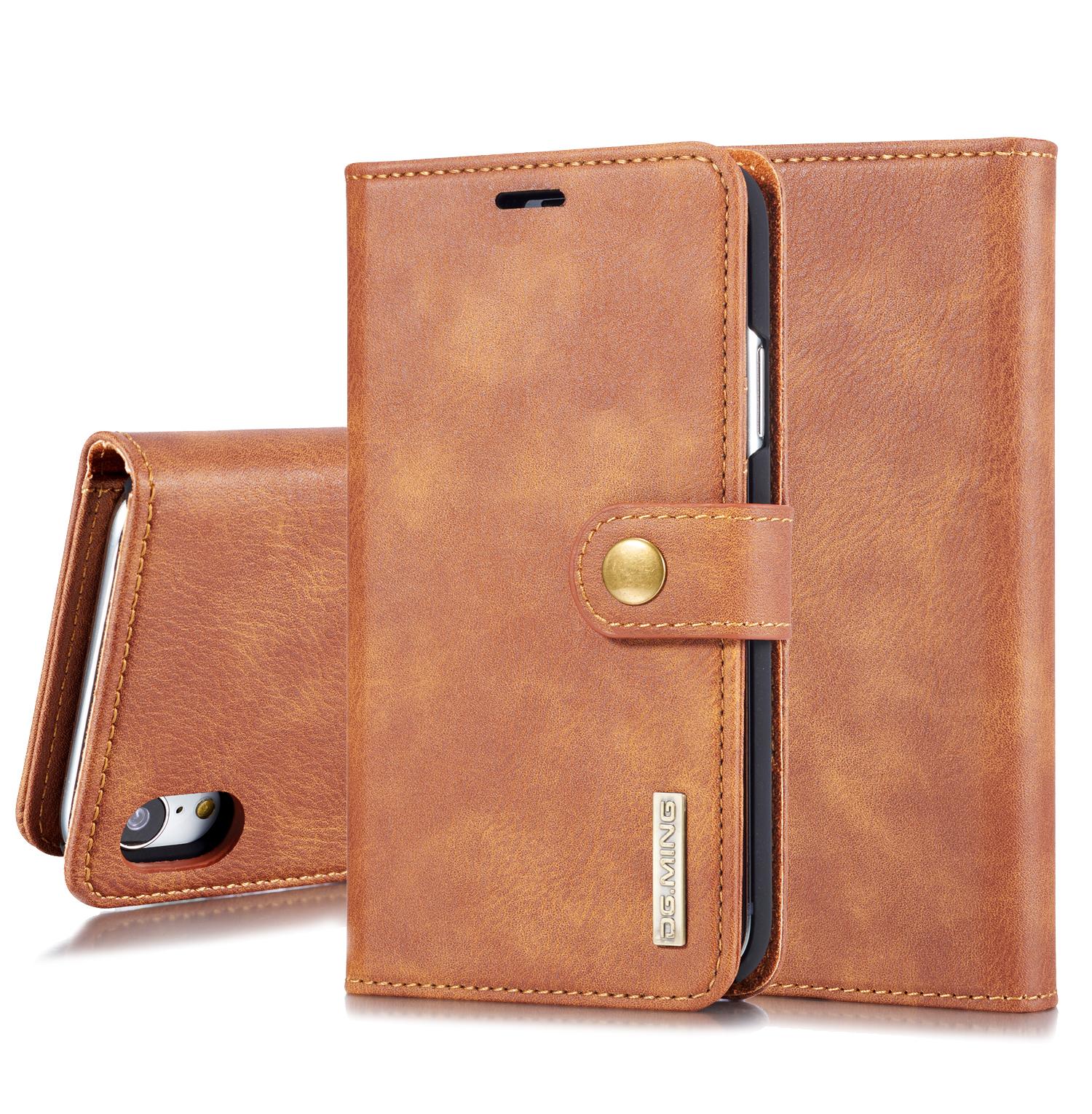 iPhone Xr Magnet Wallet Cognac