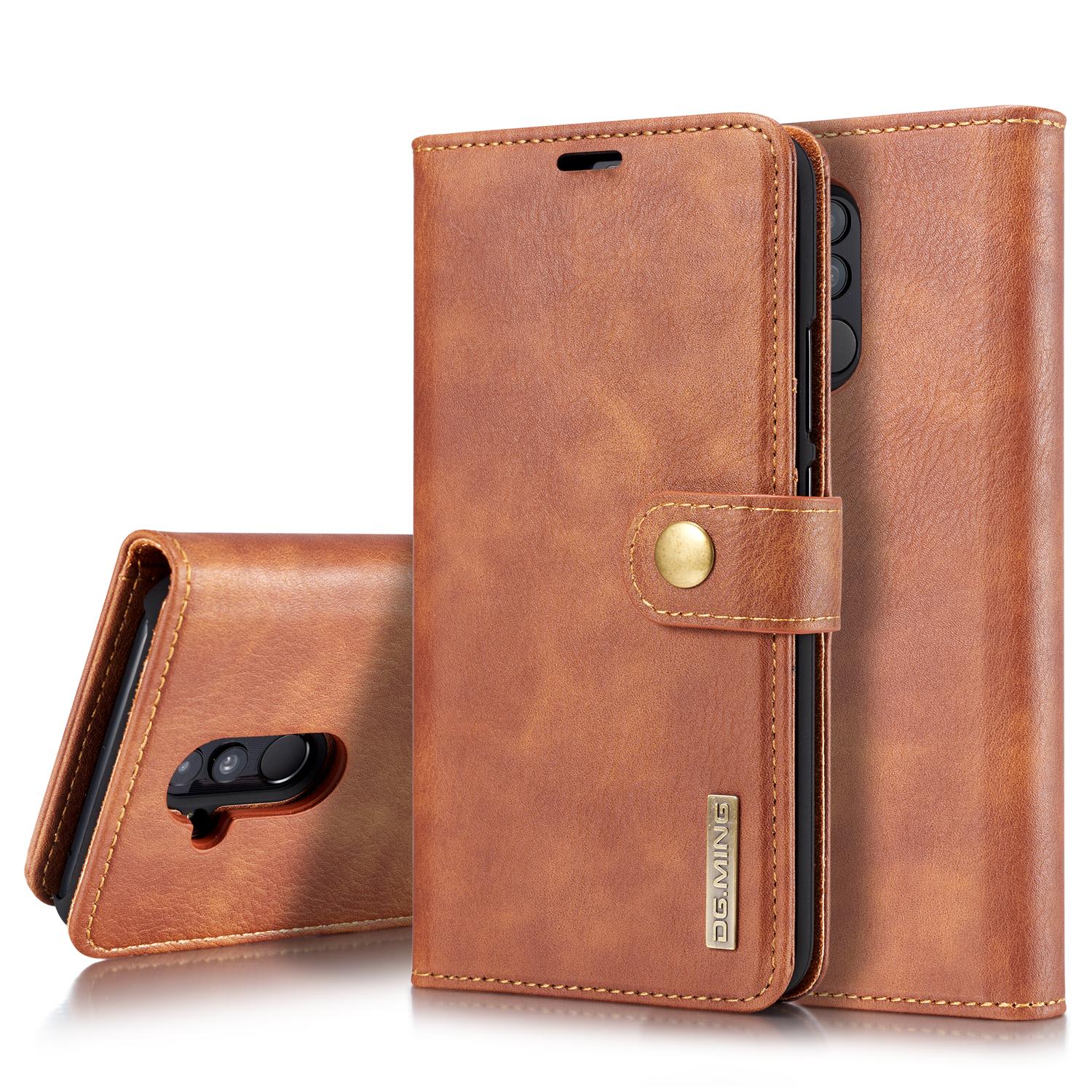 Huawei Mate 20 Lite Magnet Wallet Cognac