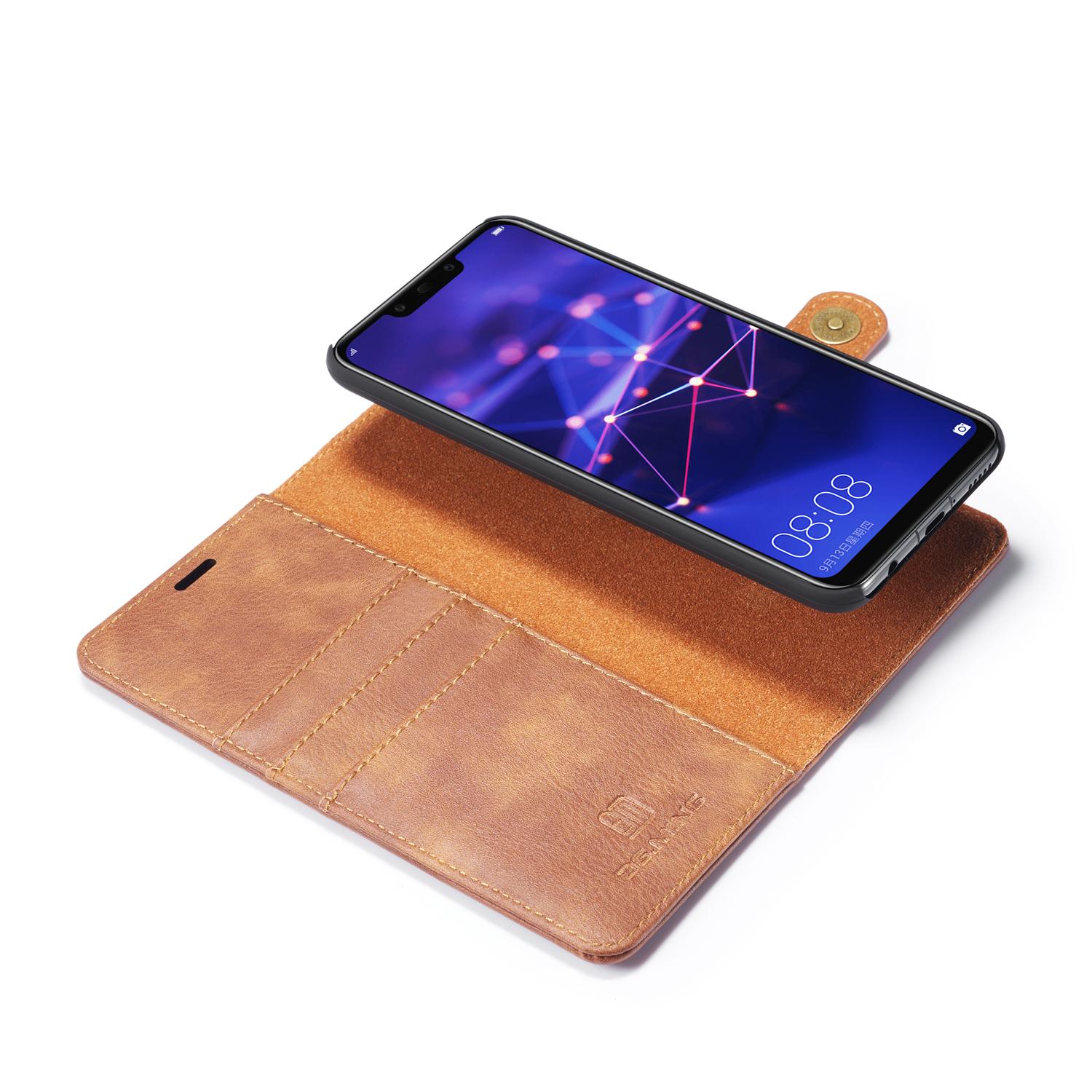 Huawei Mate 20 Lite Magnet Wallet Cognac