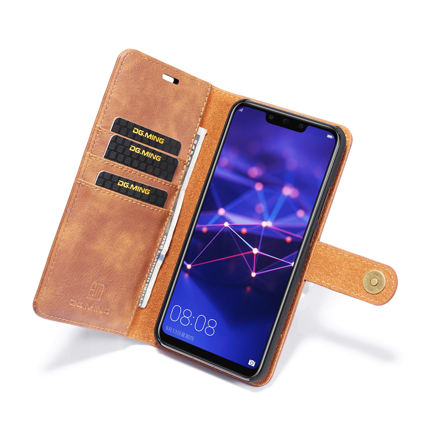 Huawei Mate 20 Lite Magnet Wallet Cognac