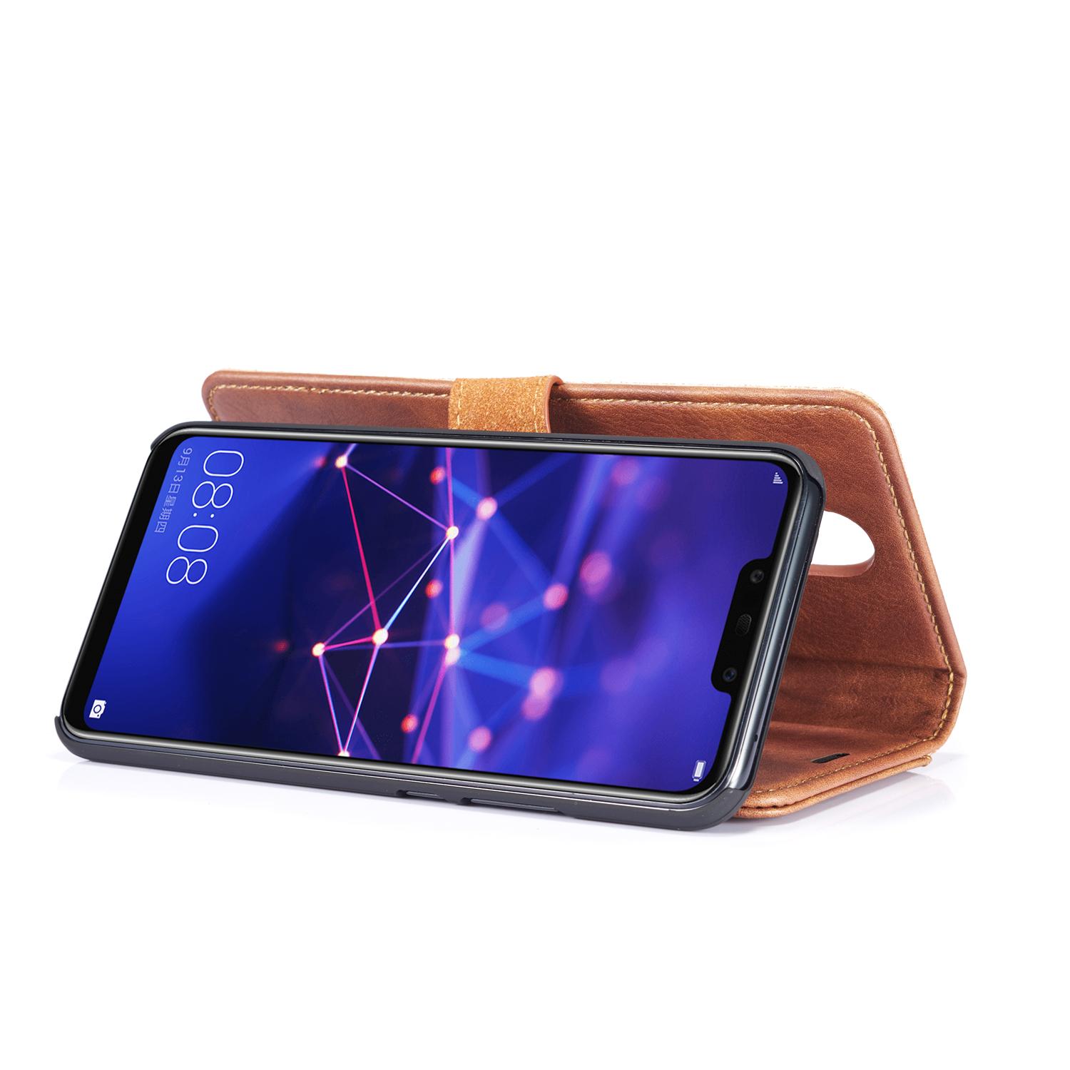 Huawei Mate 20 Lite Magnet Wallet Cognac