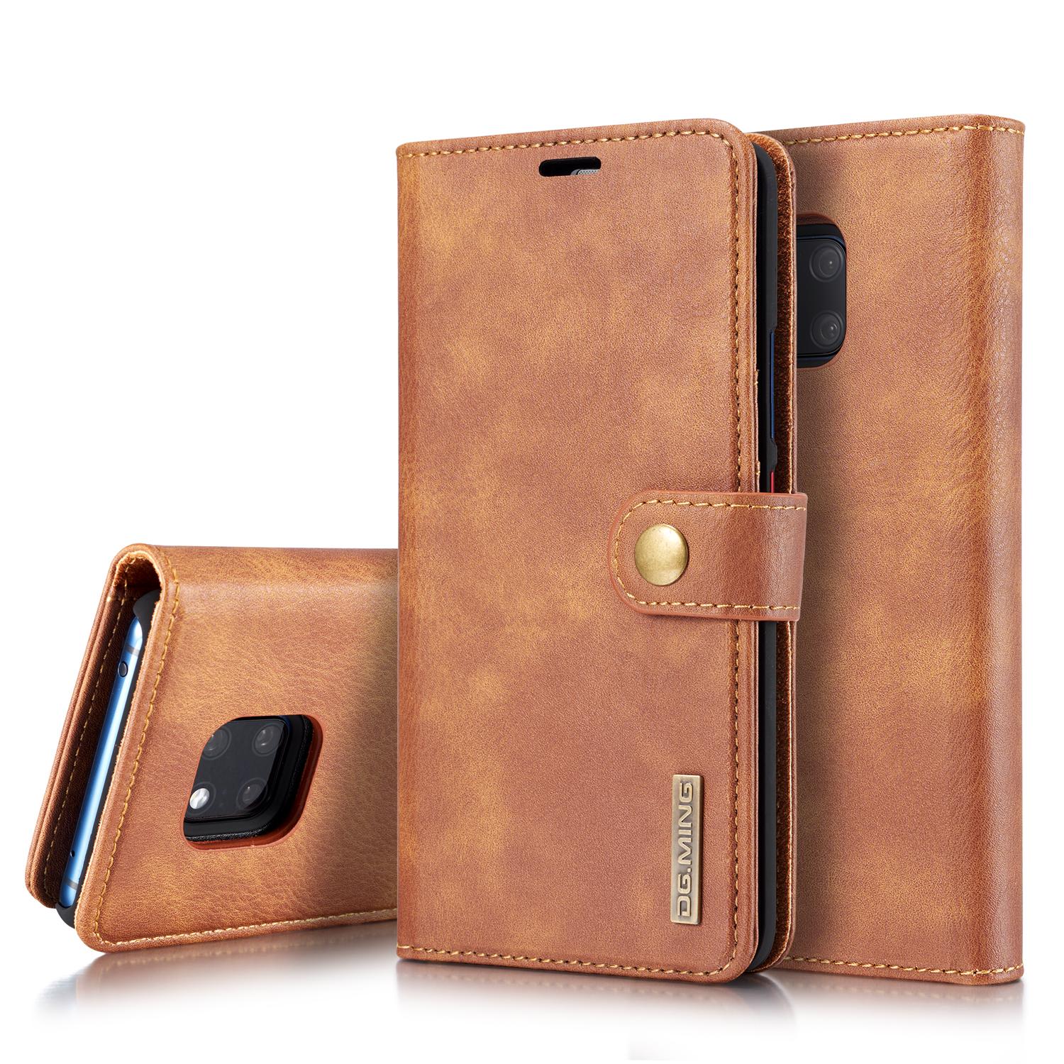 Huawei Mate 20 Pro Magnet Wallet Cognac