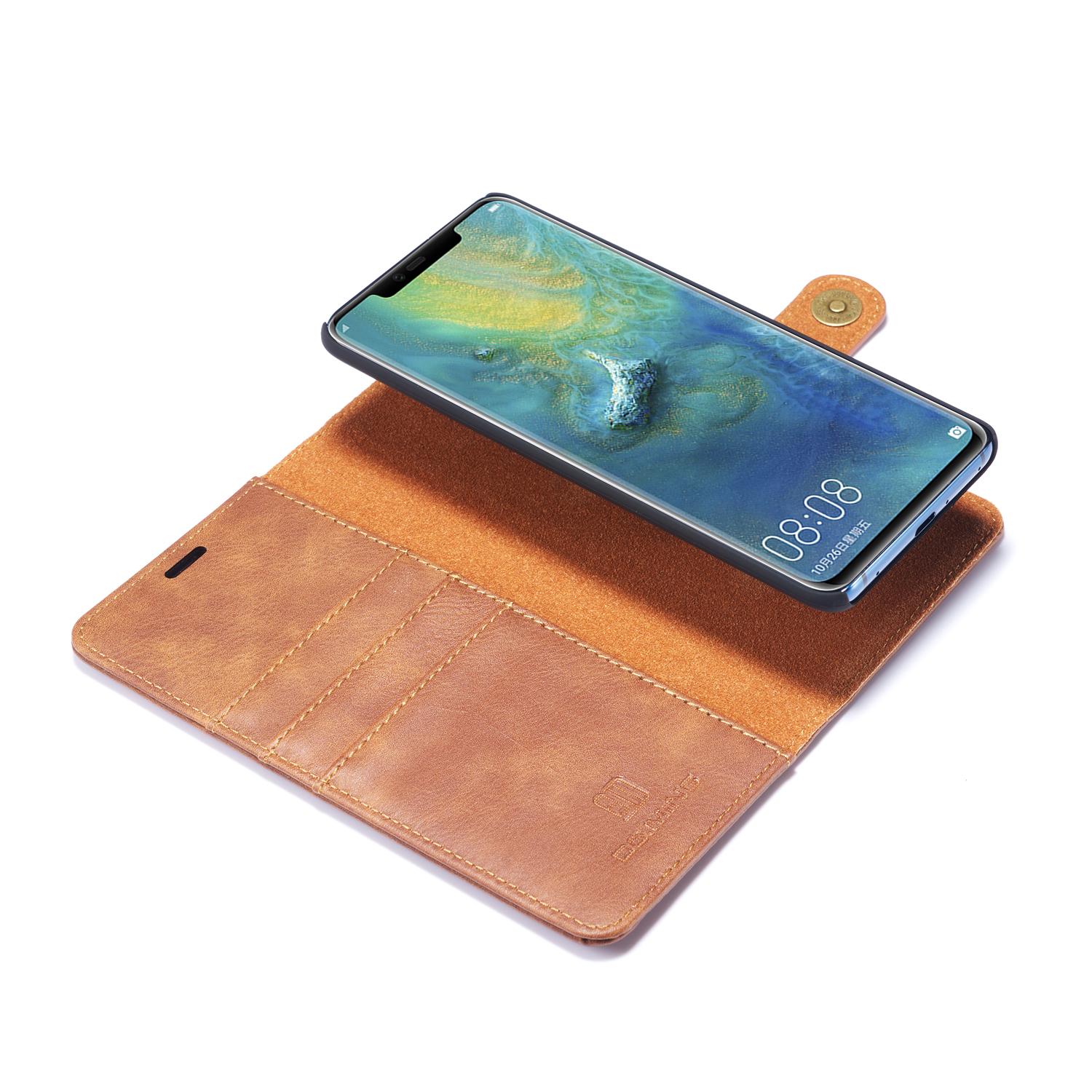 Huawei Mate 20 Pro Magnet Wallet Cognac