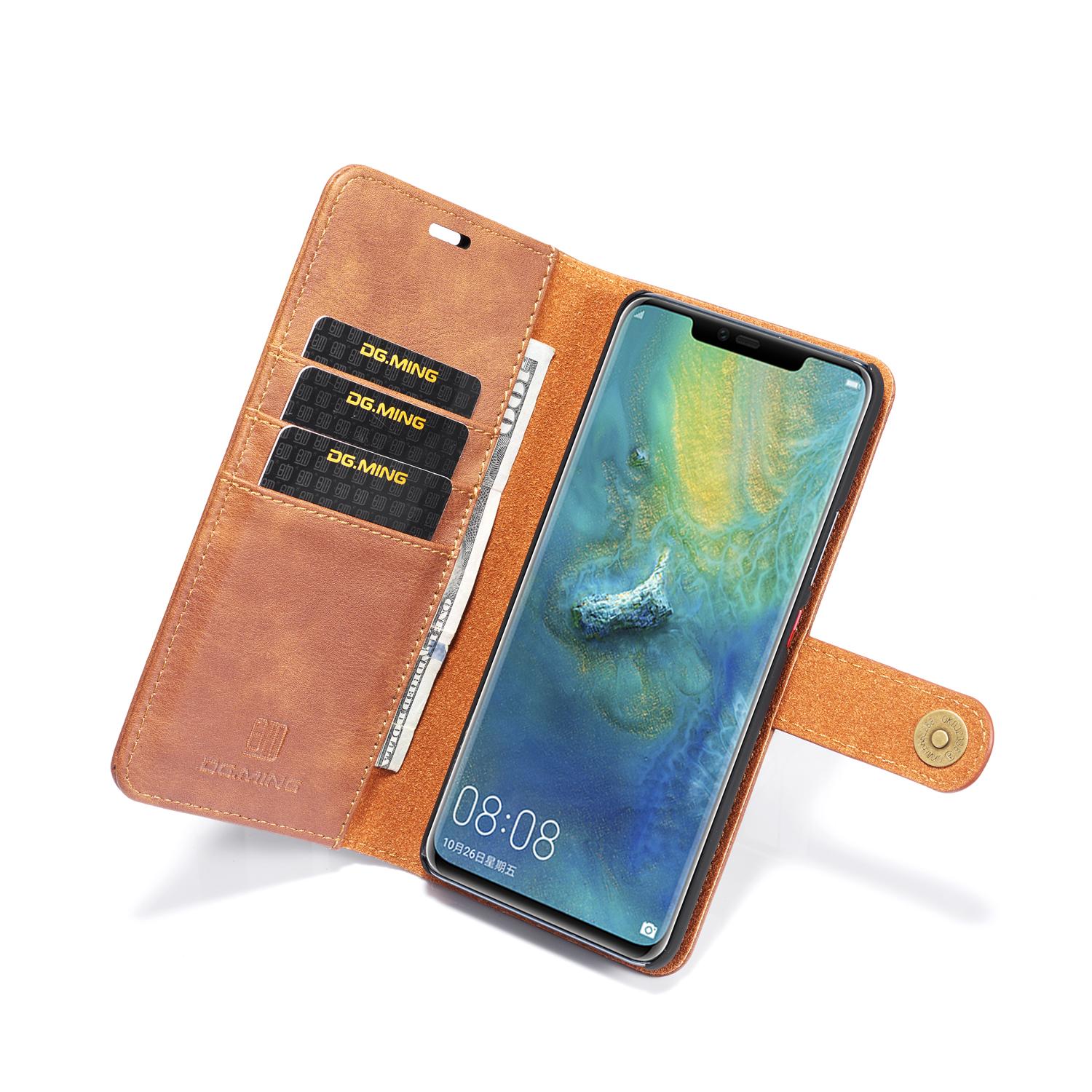 Huawei Mate 20 Pro Magnet Wallet Cognac