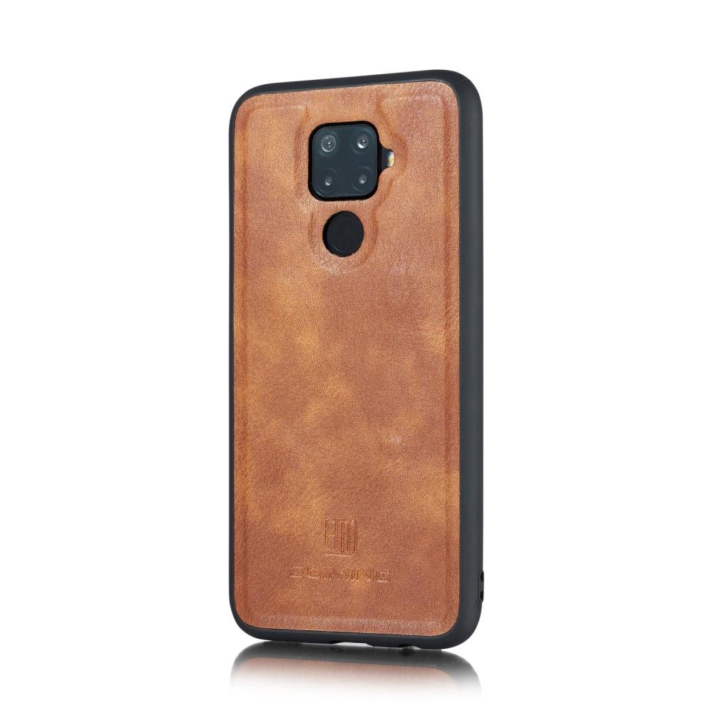 Huawei Mate 30 Lite Magnet Wallet Cognac