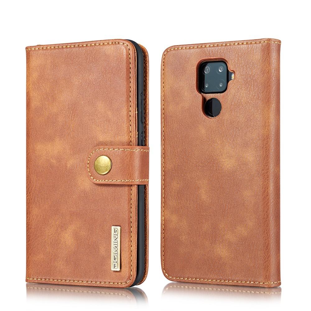 Huawei Mate 30 Lite Magnet Wallet Cognac