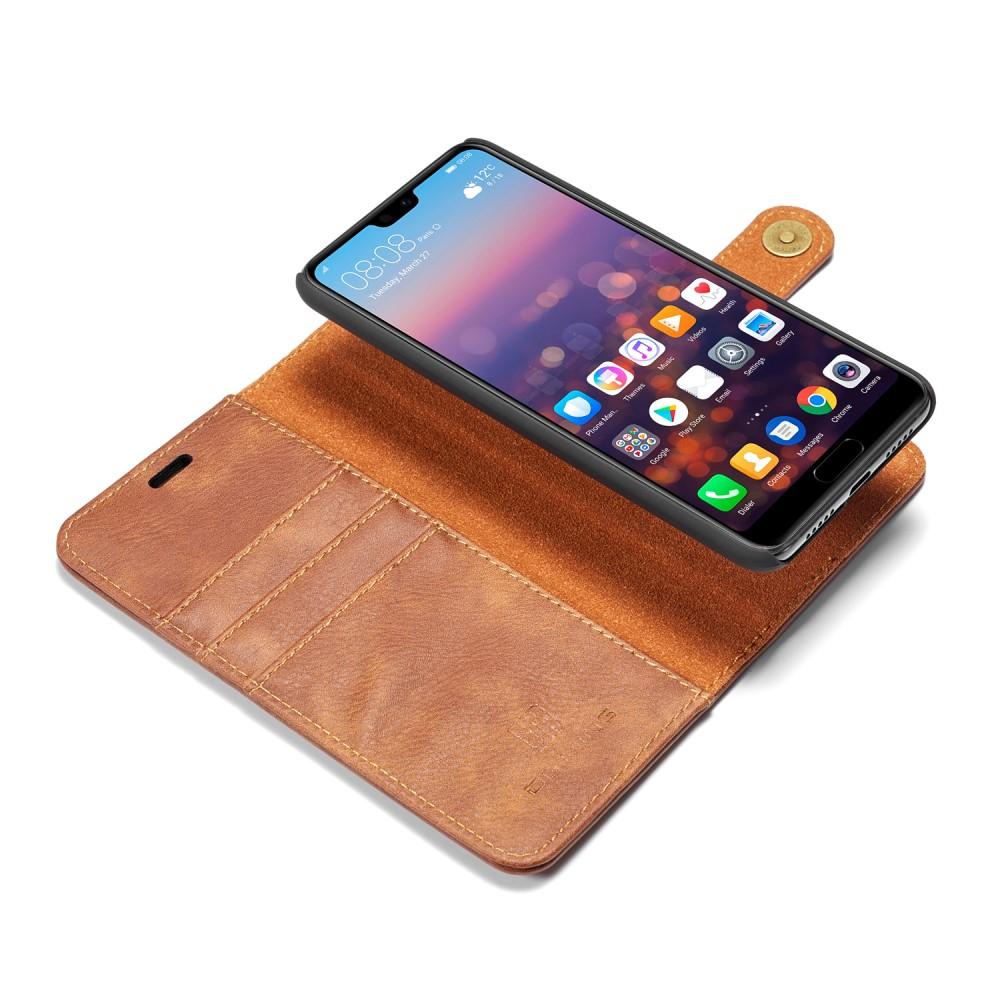 Huawei P20 Magnet Wallet Cognac