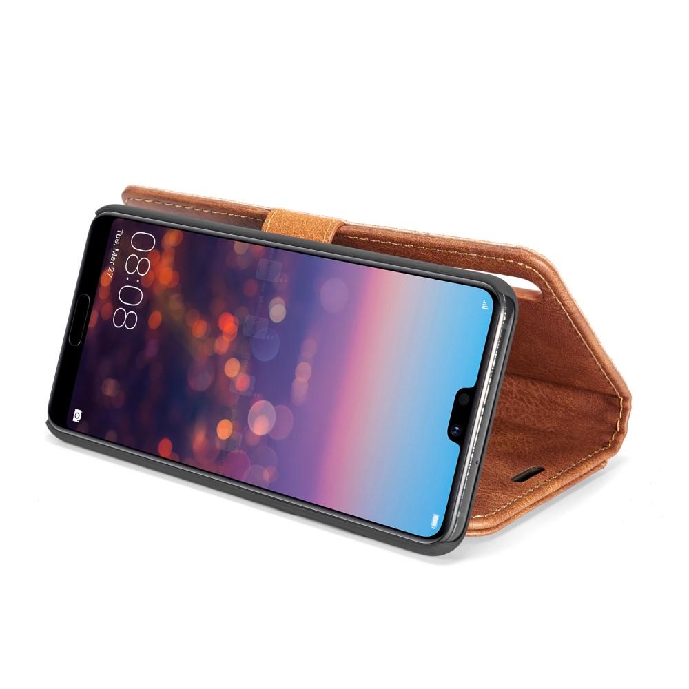 Huawei P20 Magnet Wallet Cognac