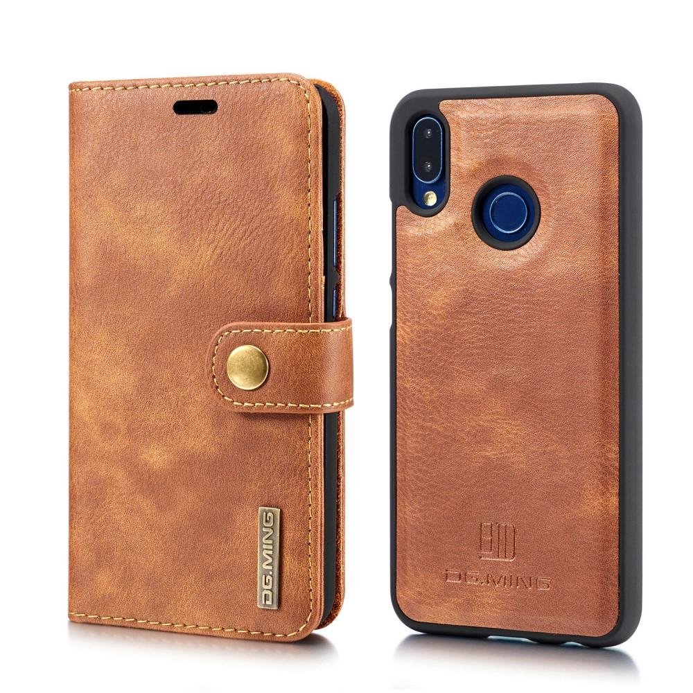 Huawei P20 Lite Magnet Wallet Cognac