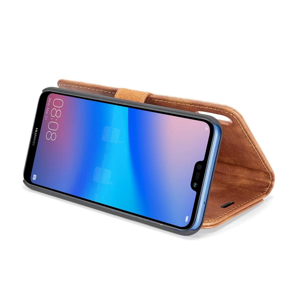 Huawei P20 Lite Magnet Wallet Cognac