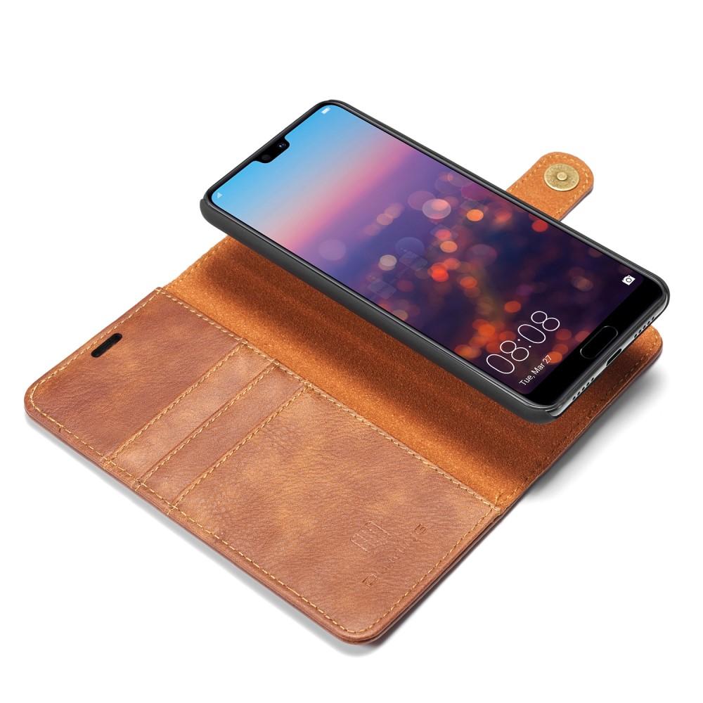 Huawei P20 Pro Magnet Wallet Cognac