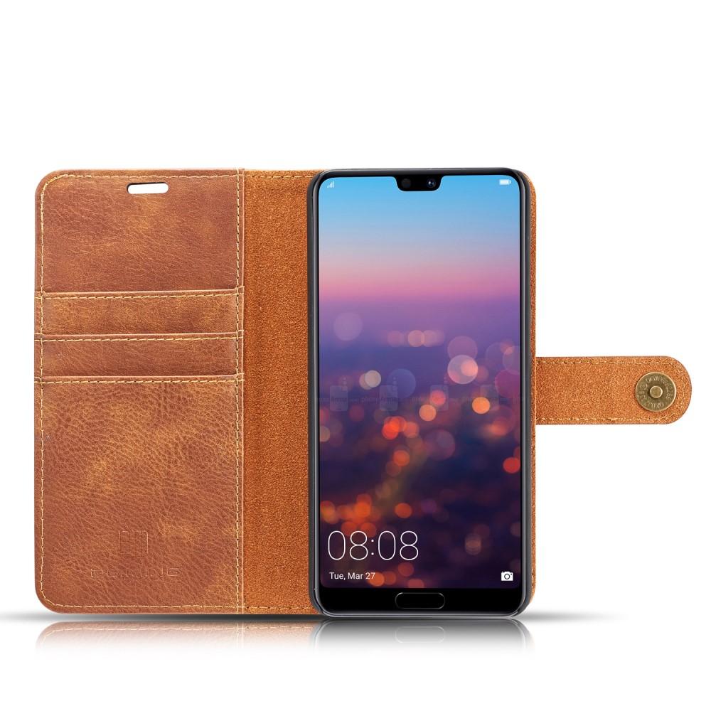 Huawei P20 Pro Magnet Wallet Cognac