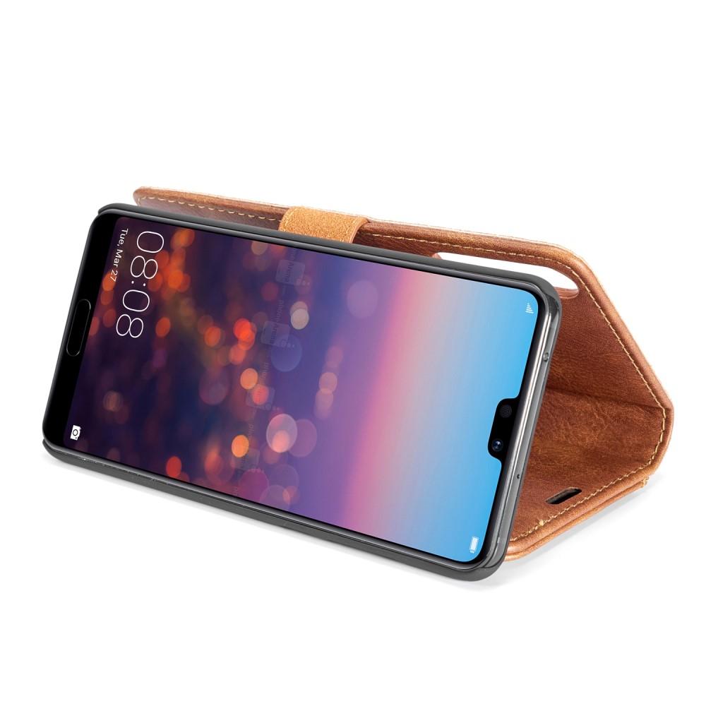 Huawei P20 Pro Magnet Wallet Cognac