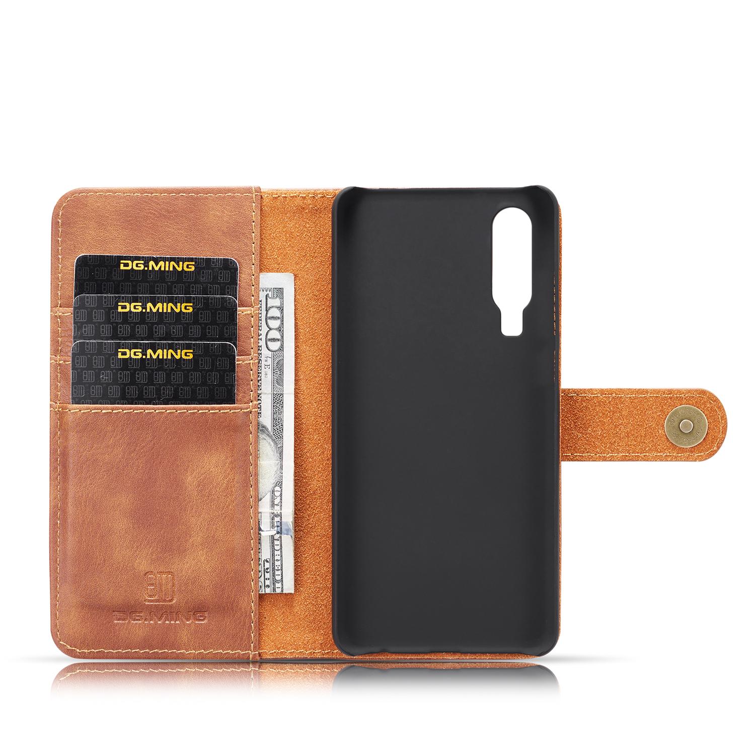 Huawei P30 Magnet Wallet Cognac