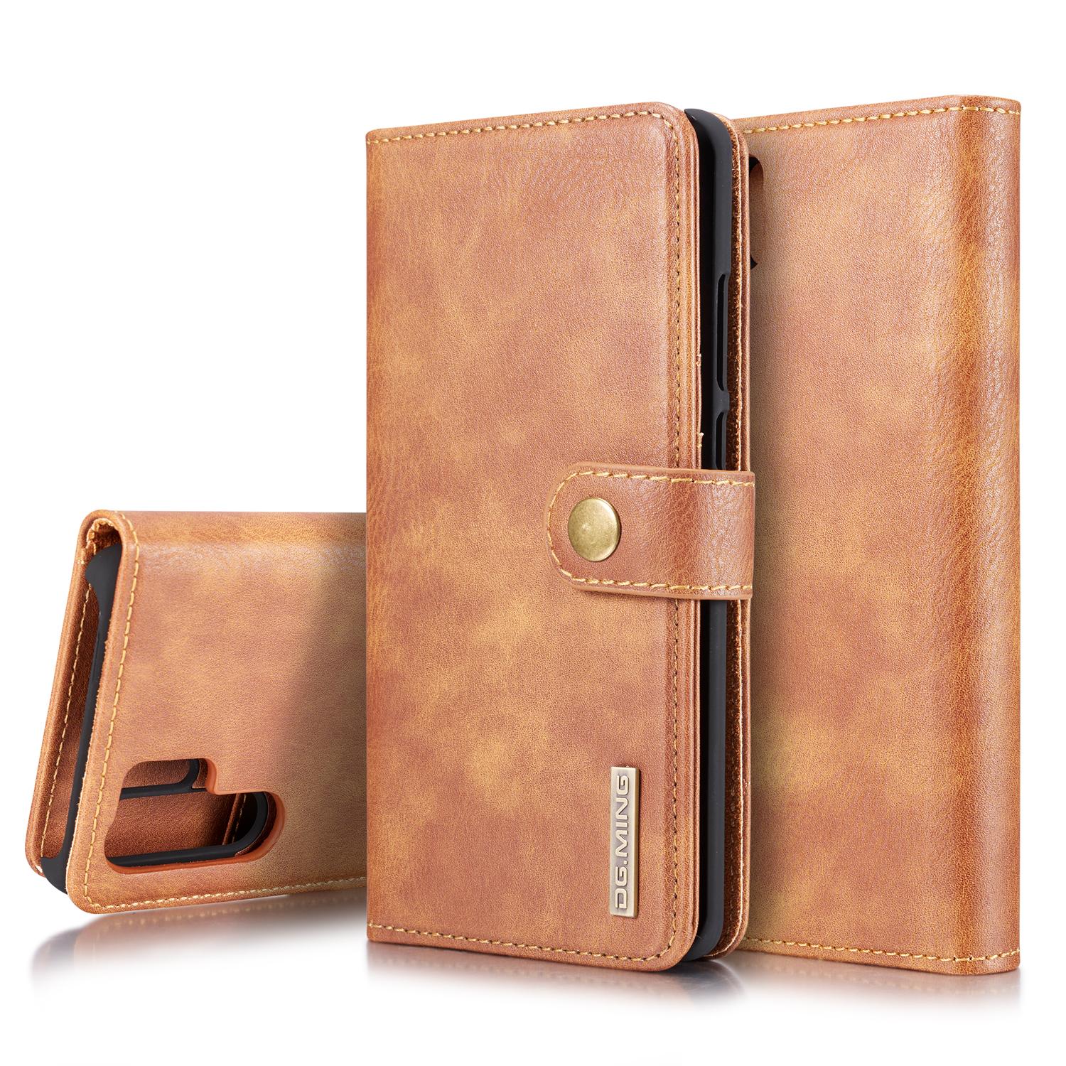 Huawei P30 Pro Magnet Wallet Cognac