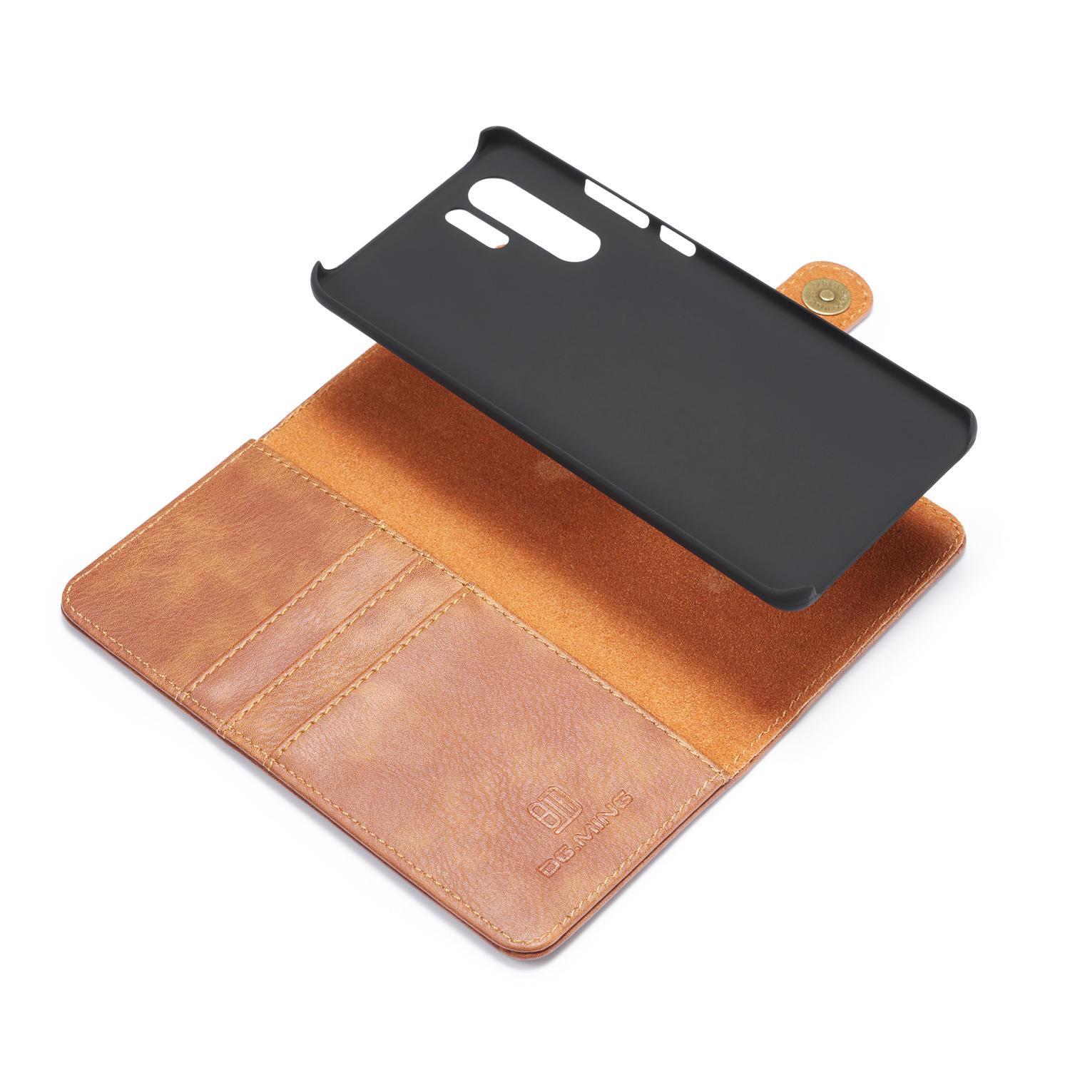 Huawei P30 Pro Magnet Wallet Cognac