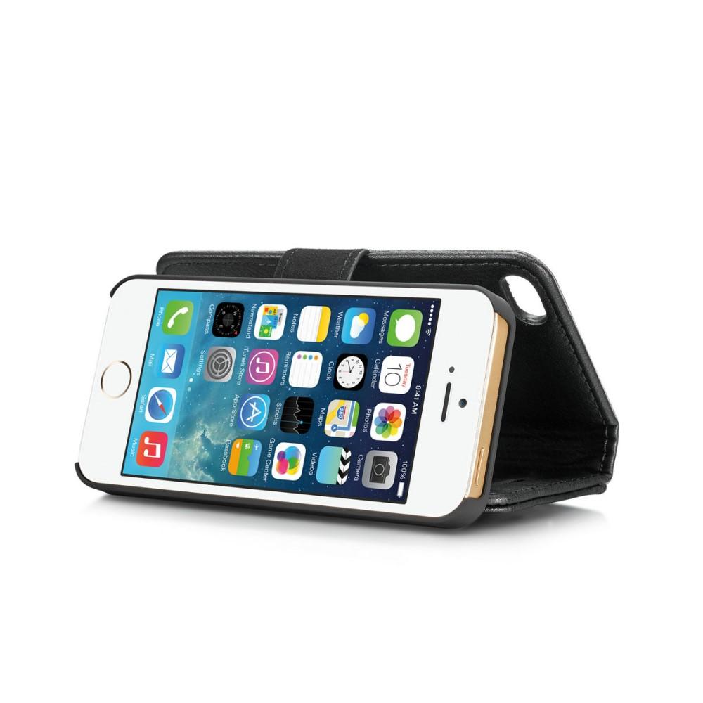 iPhone 5/5S/SE Magnet Wallet Black