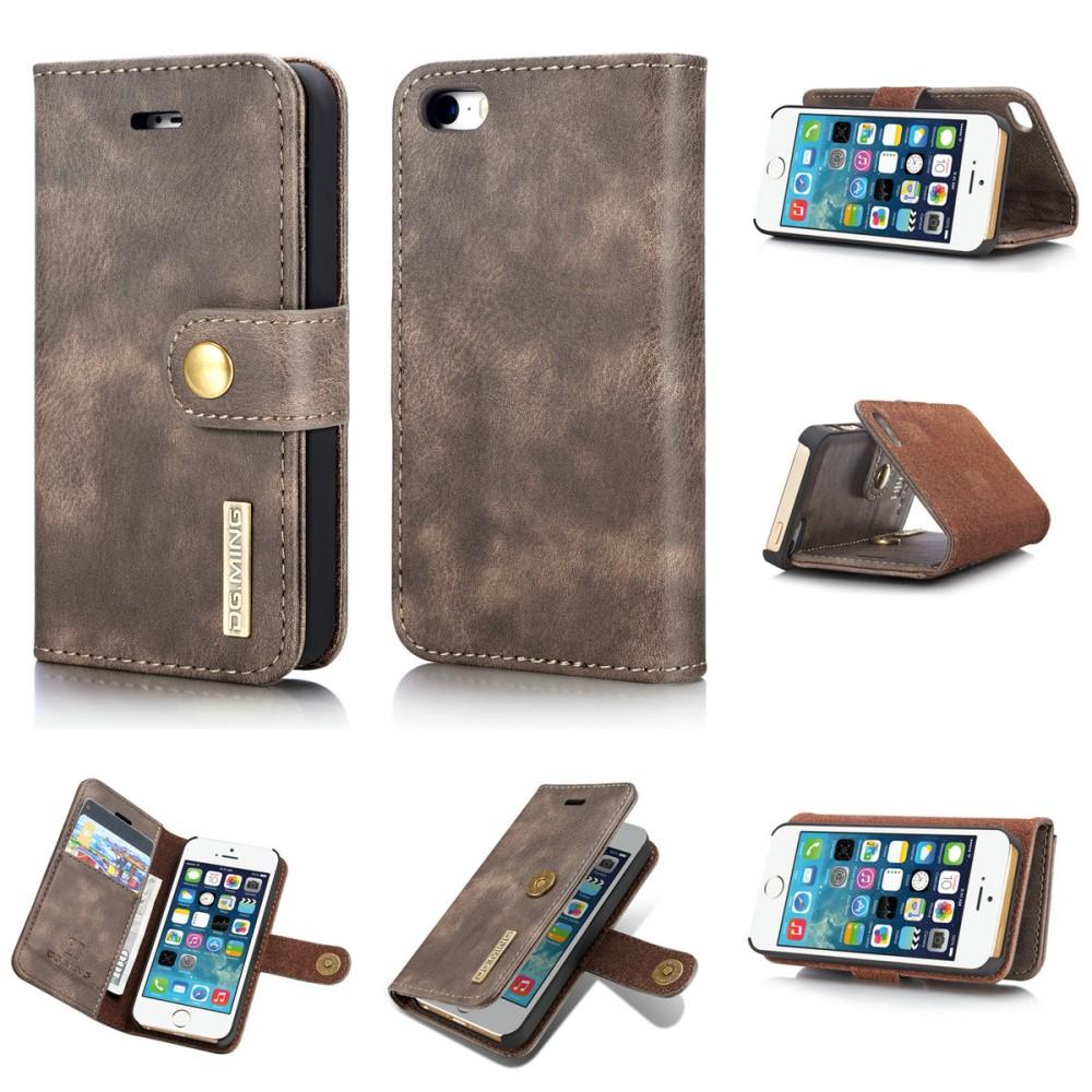 iPhone 5/5S/SE Magnet Wallet Brown