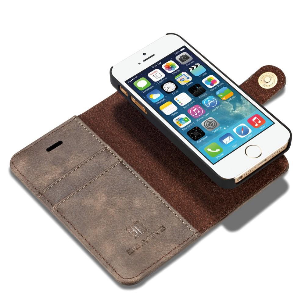 iPhone 5/5S/SE Magnet Wallet Brown