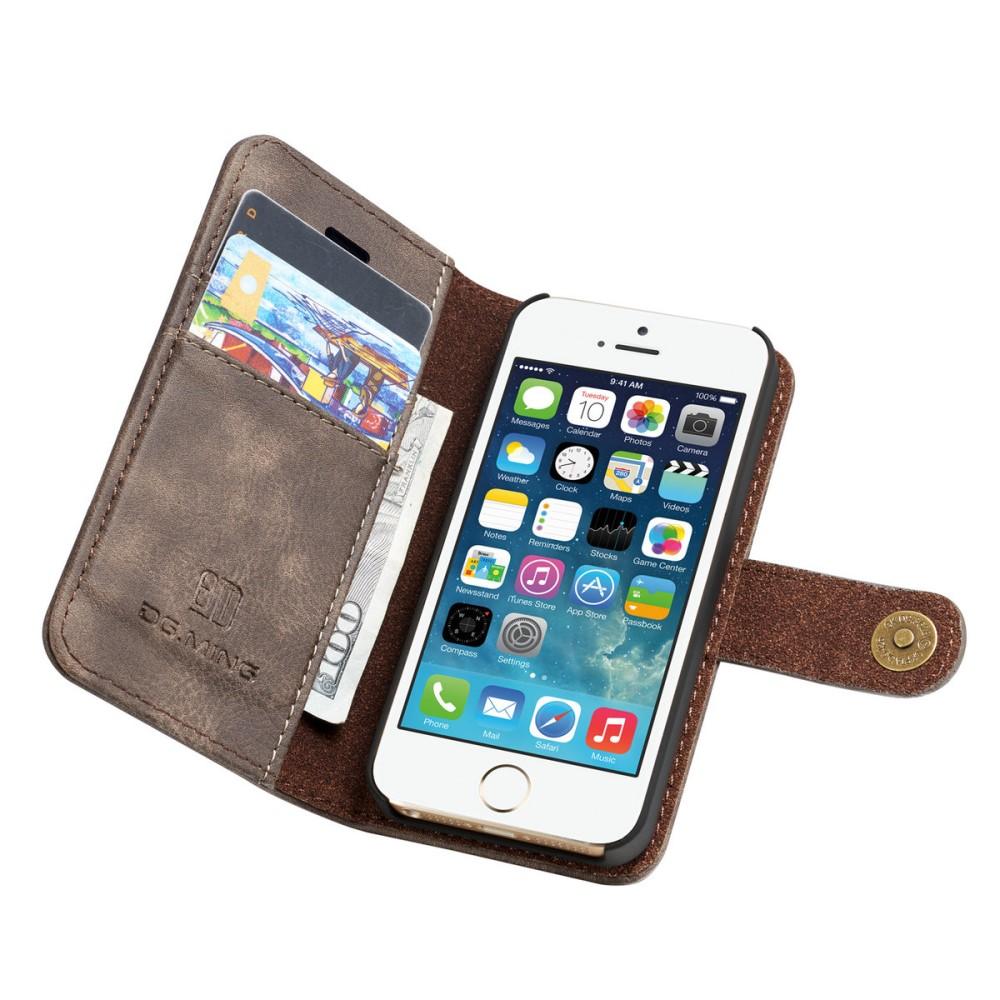 iPhone 5/5S/SE Magnet Wallet Brown
