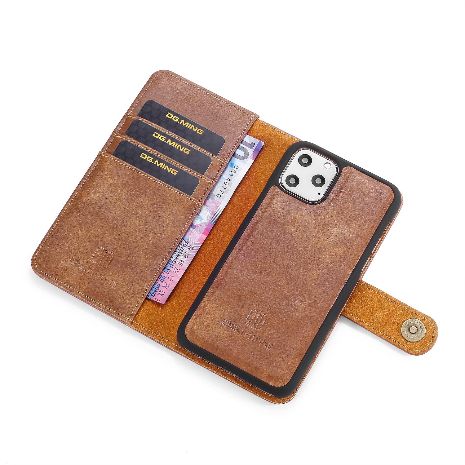 iPhone 11 Pro Magnet Wallet Cognac