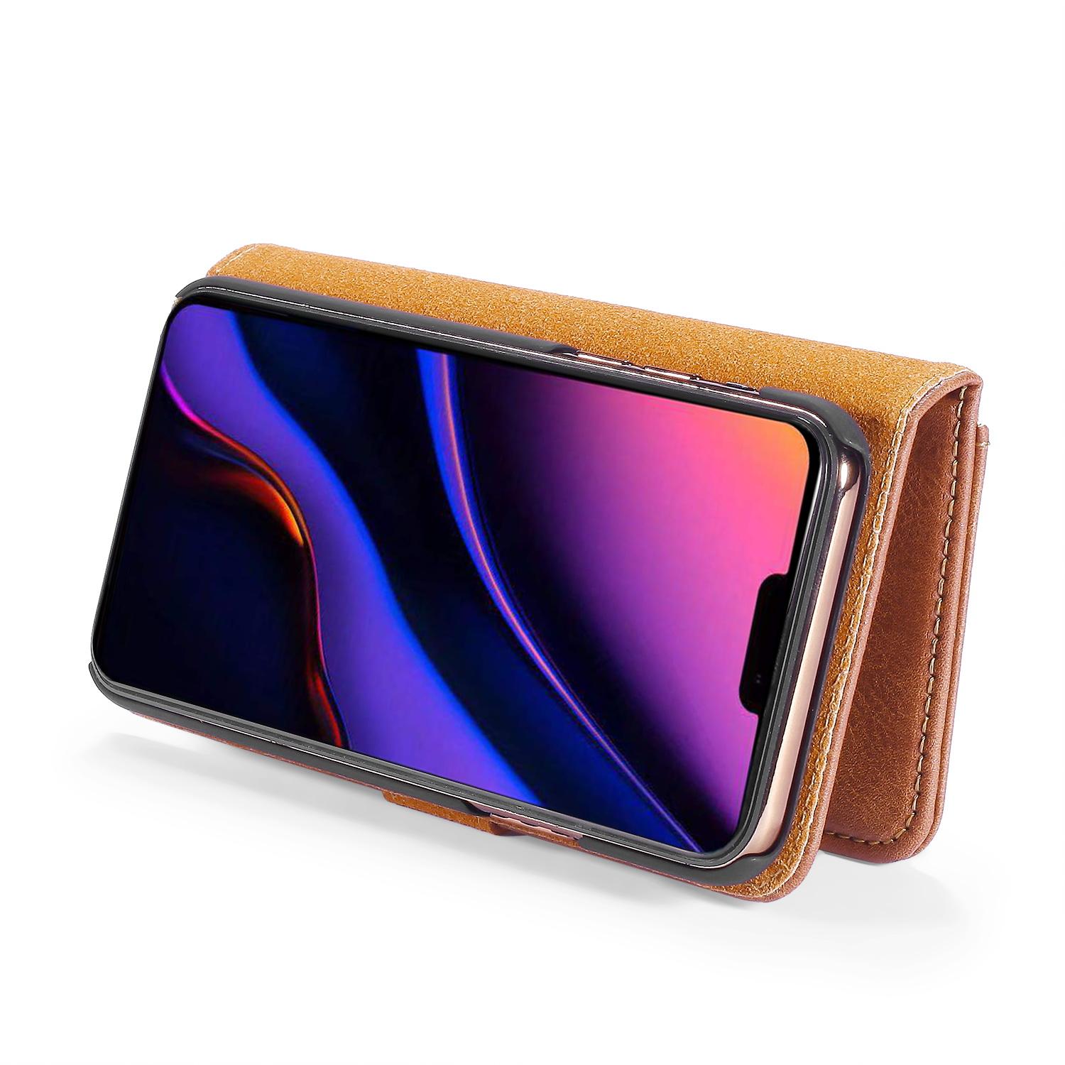 iPhone 11 Pro Magnet Wallet Cognac