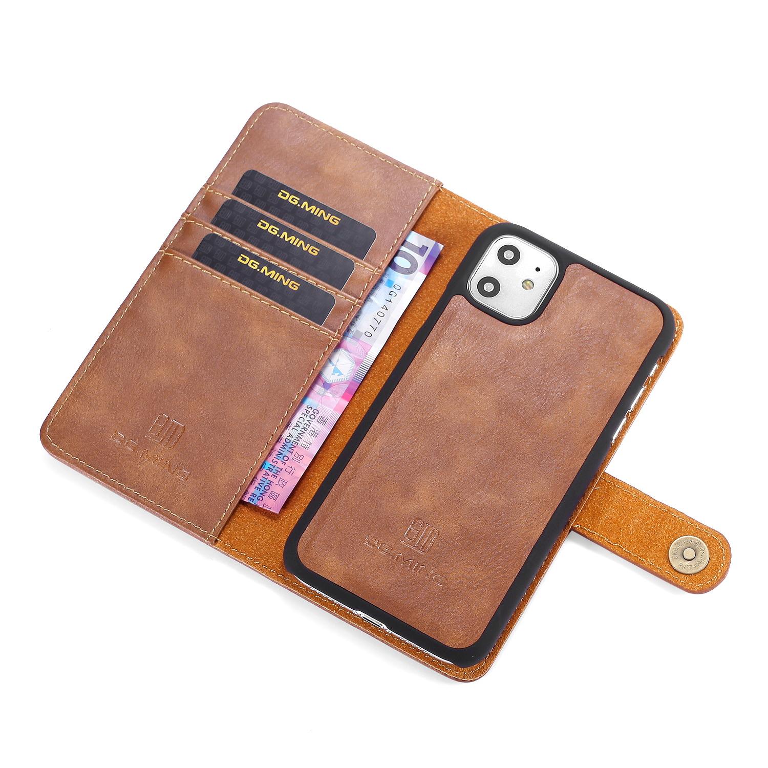 iPhone 11 Magnet Wallet Cognac