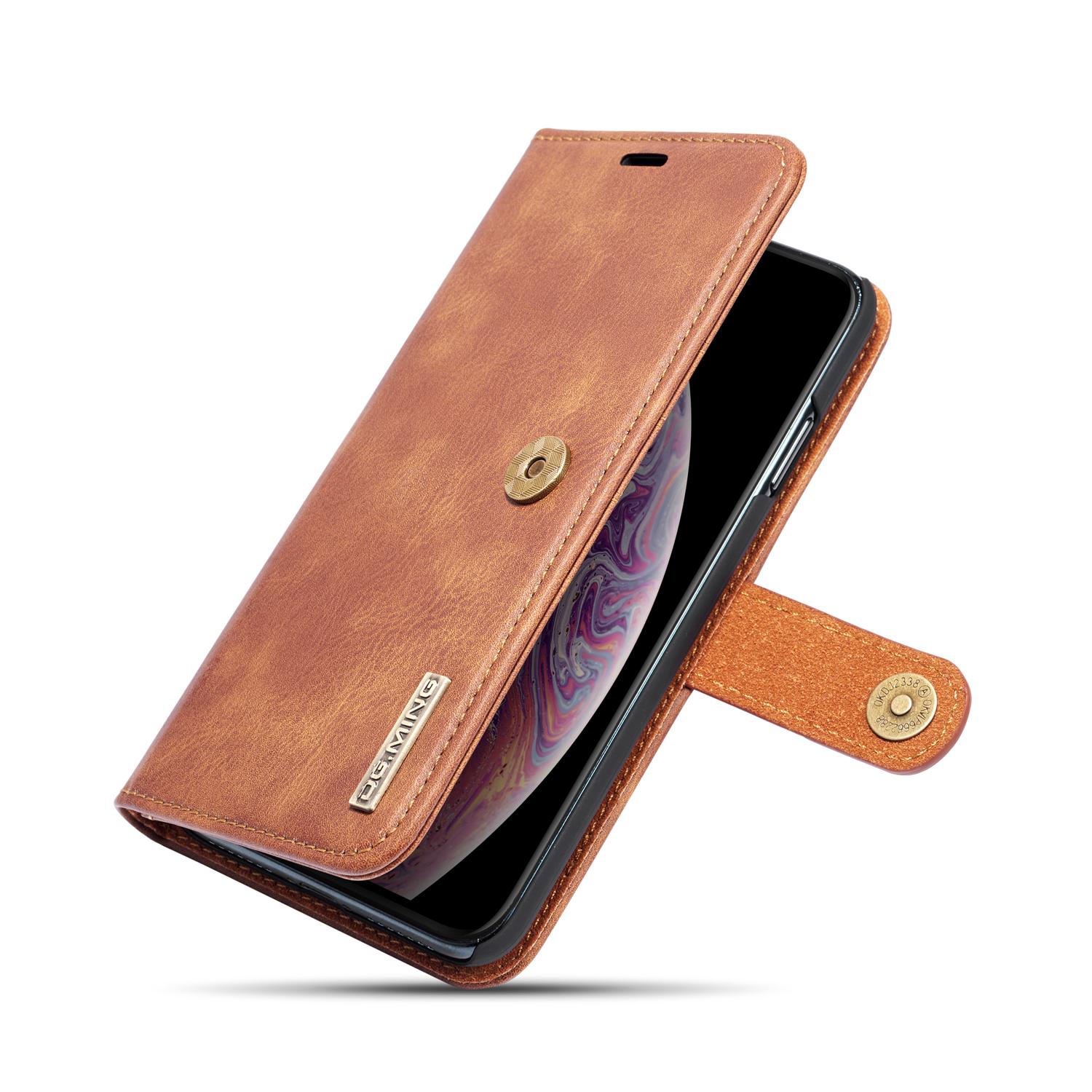 iPhone Xs Max Magnet Wallet Cognac