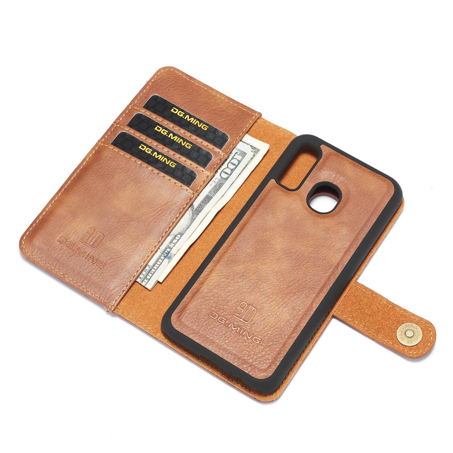 Samsung Galaxy A40 Magnet Wallet Cognac