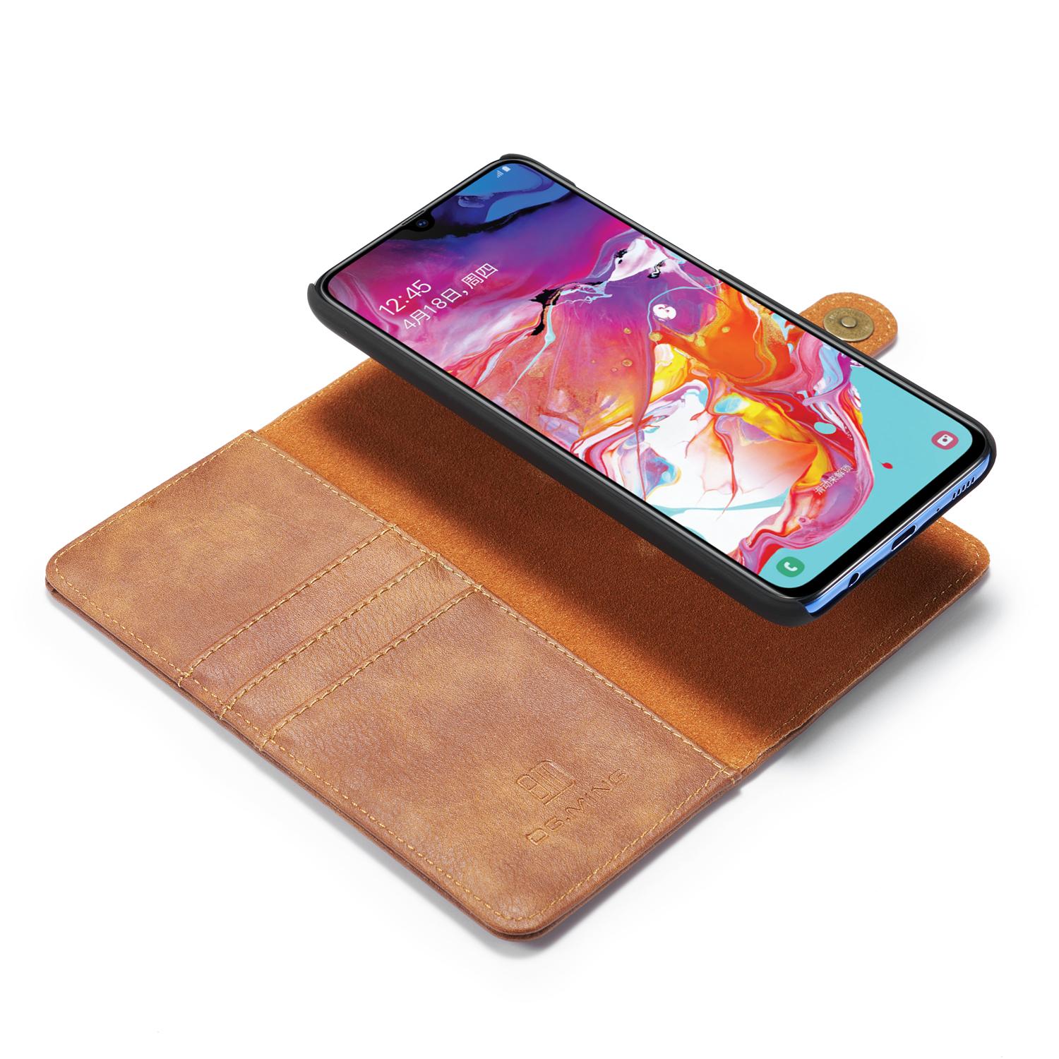 Samsung Galaxy A70 Magnet Wallet Brown