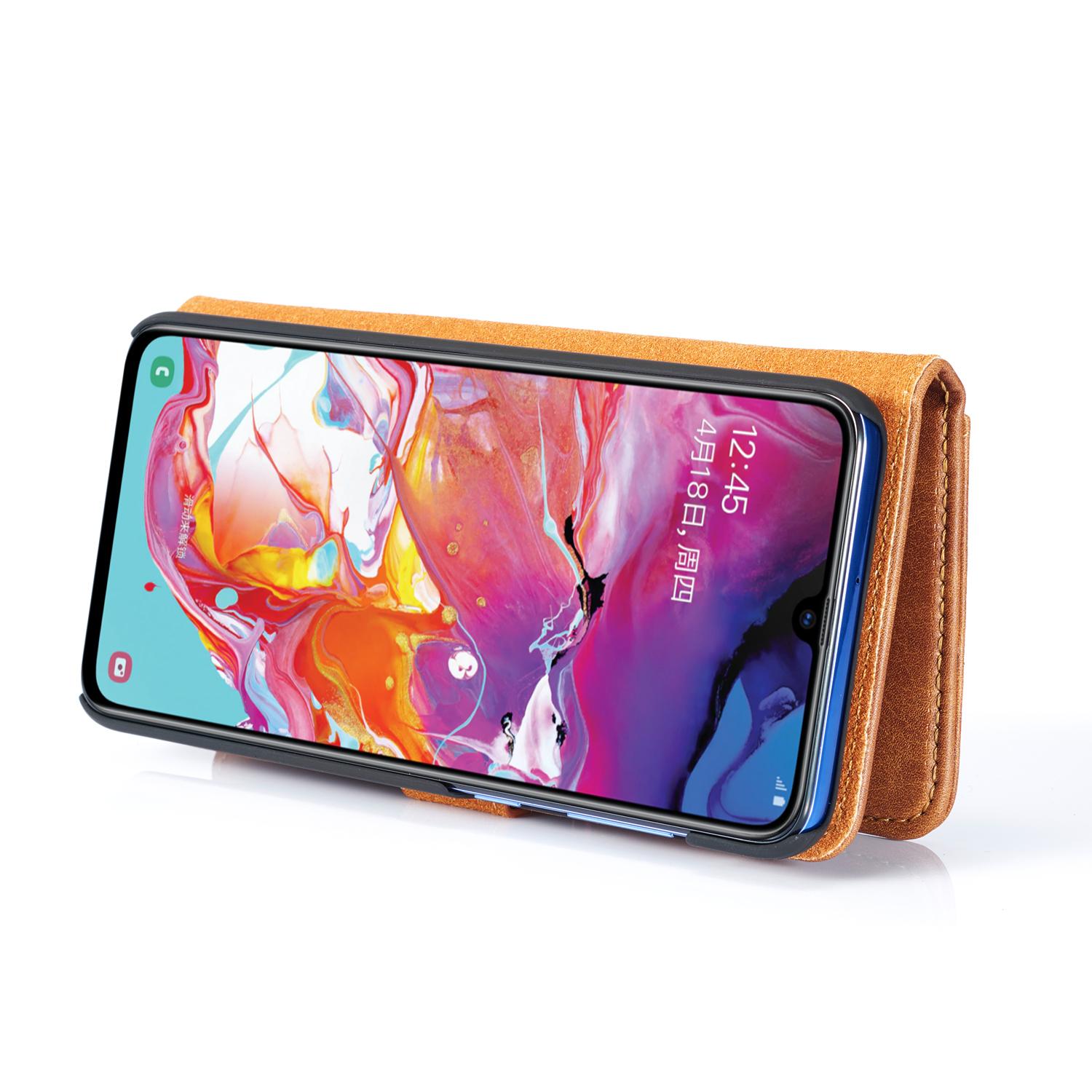 Samsung Galaxy A70 Magnet Wallet Brown