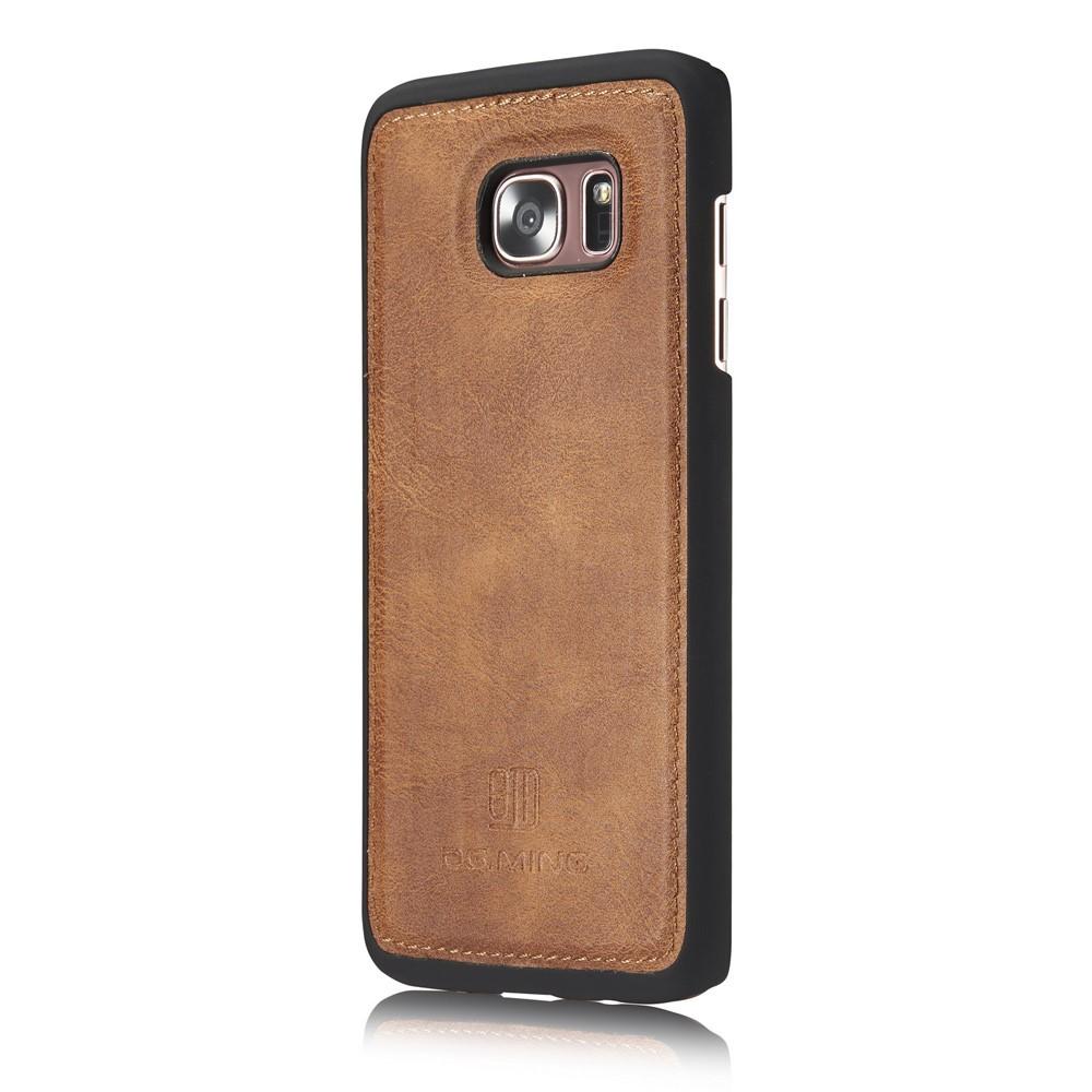 Samsung Galaxy S7 Edge Magnet Wallet Cognac